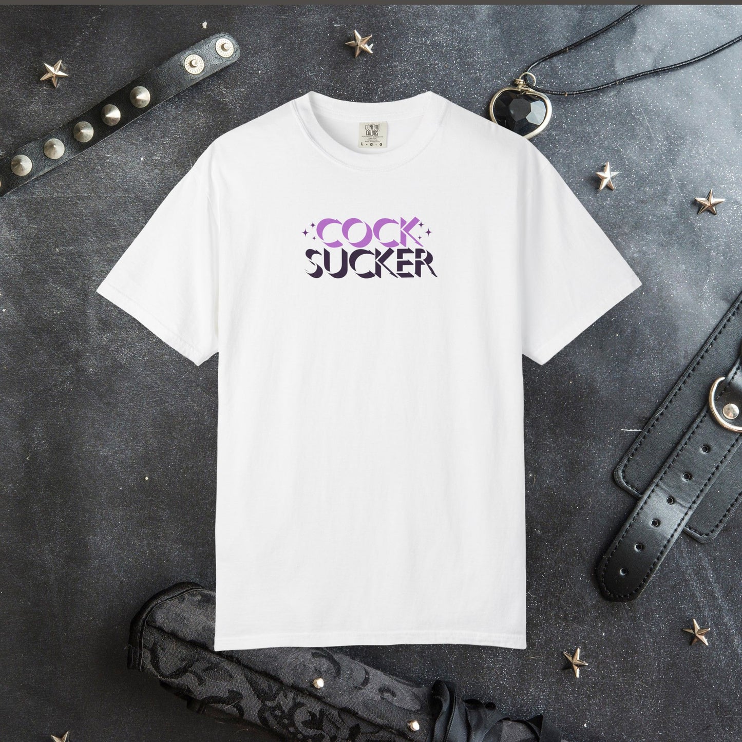 Naughty Girl Sex T-Shirt – Sexy Offensive Ladies Comfort Colors C0ck Sucker Tee, Hot Wife NSFW Shirt