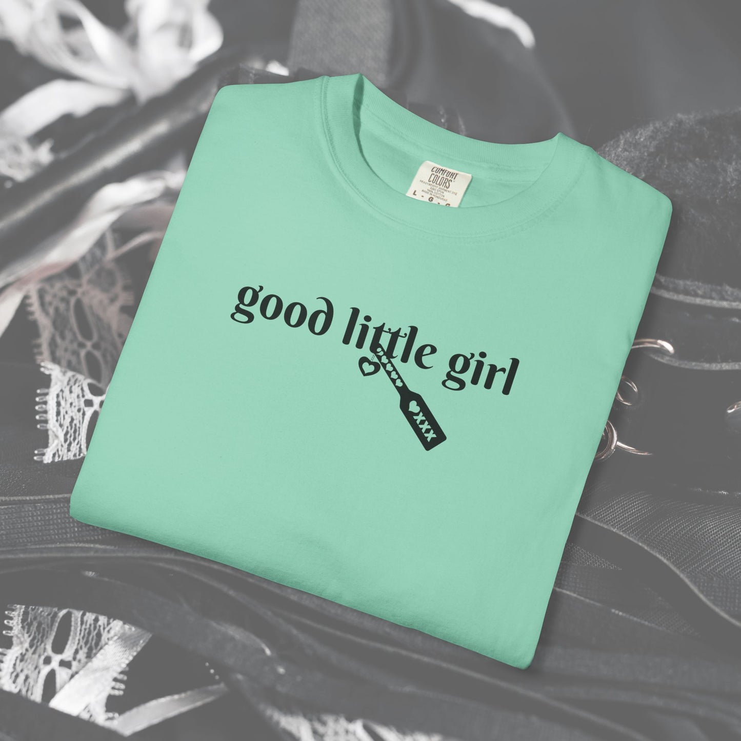 Submissive good little girl T-shirt, BDSM DomSub Wife Gift, Comfort Color Tee, Good Little Girl Shirt, BDSM Submissive Wife Shirt