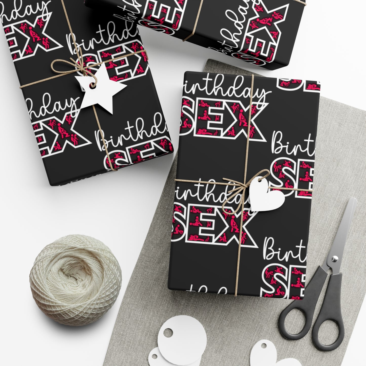 Birthdy Sex Wrapping Paper Adult Birthday Decor, Funny Gift Wrap, Unique Wrapping Paper, special occasions