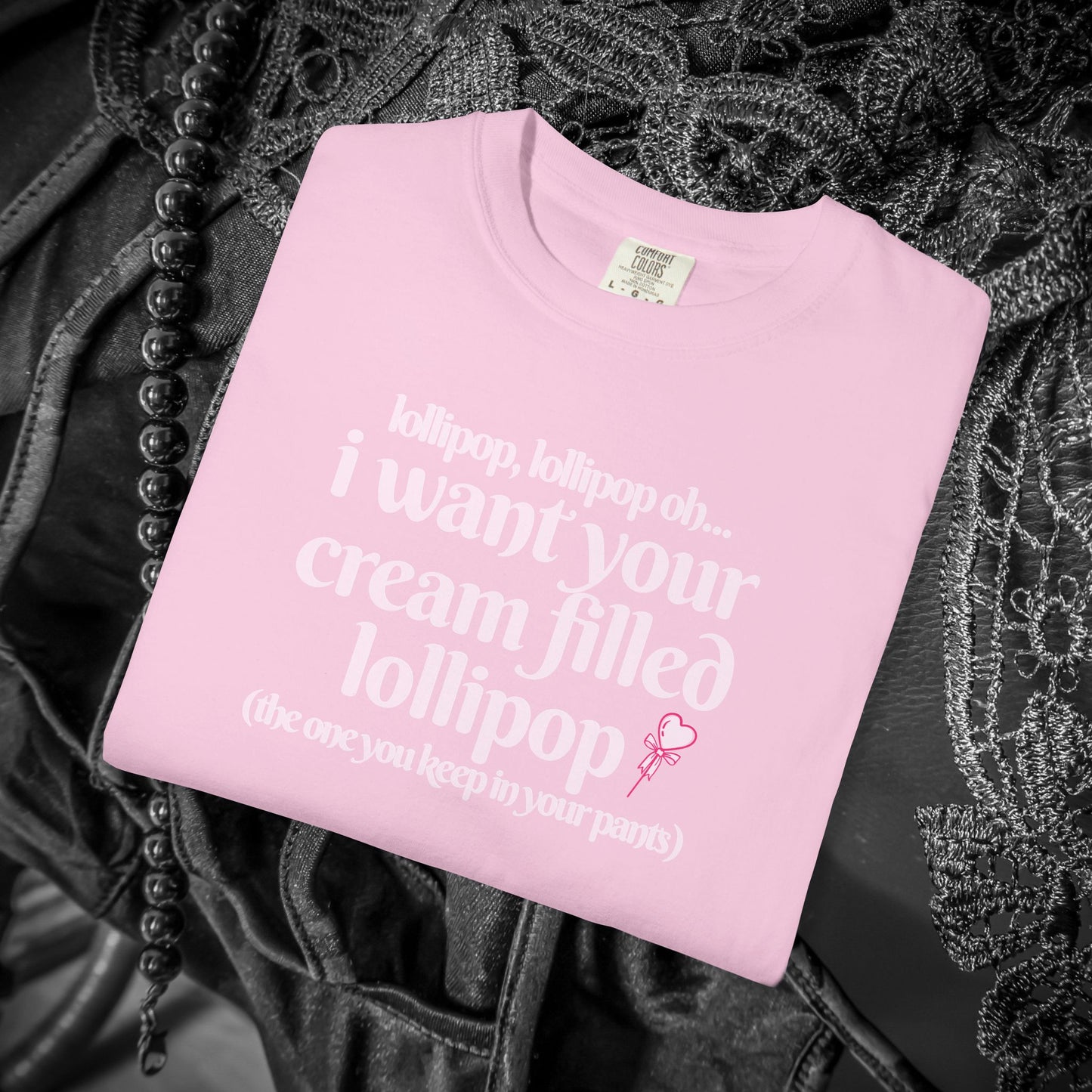 Sexually suggestive lollipop T-shirt, funny innuendo gift for hot wife, hot girl summer outfit, sexy party apparel