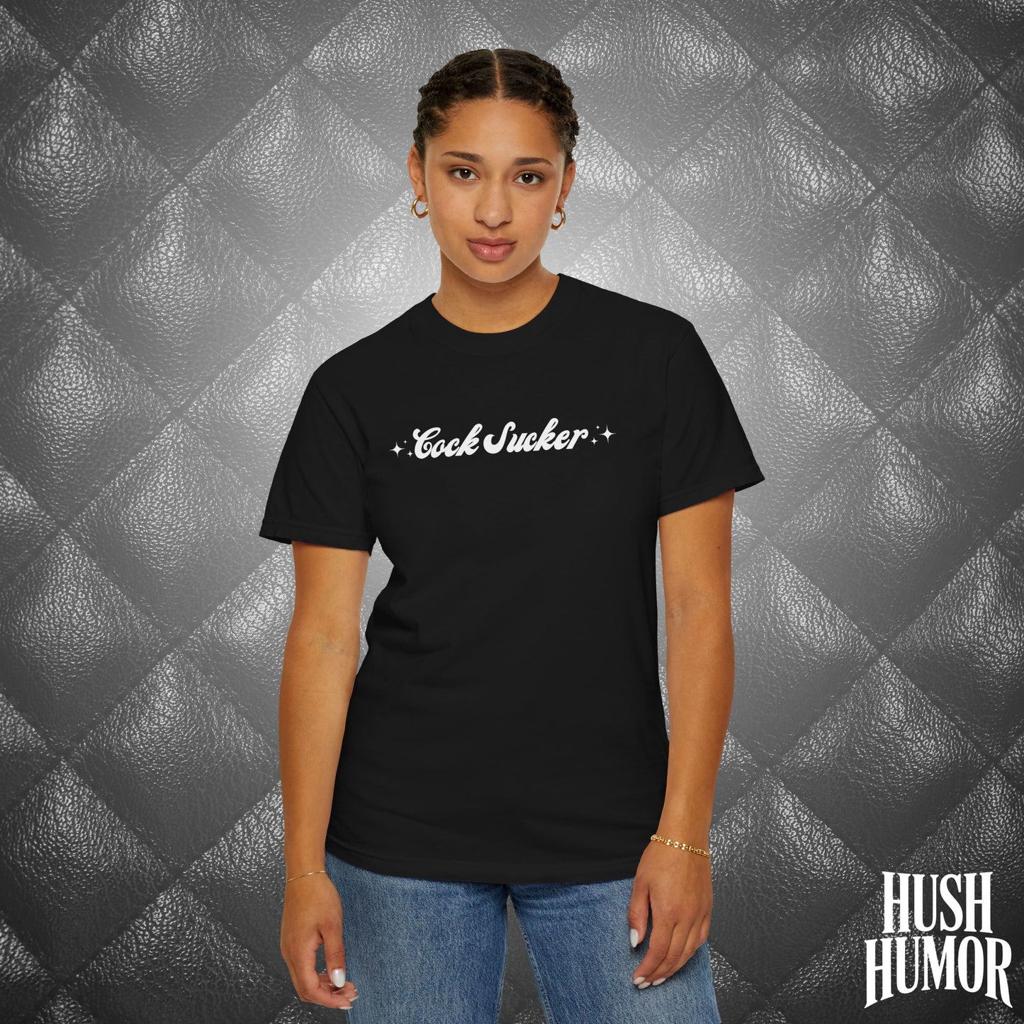 C*ck Sucker T-Shirt – Naughty Girl Comfort Colors Tee, Sexy NSFW Hot Wife Shirt, Offensive Inappropriate Graphic Shirt for Women