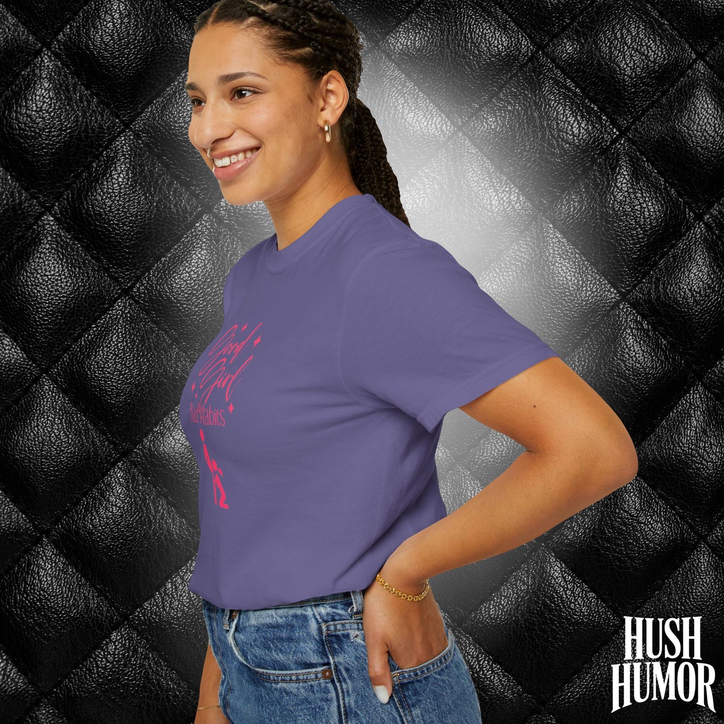 Good Girl Bad Habits Shirt – Funny Oral Sex Graphic Tee for Naughty Wife