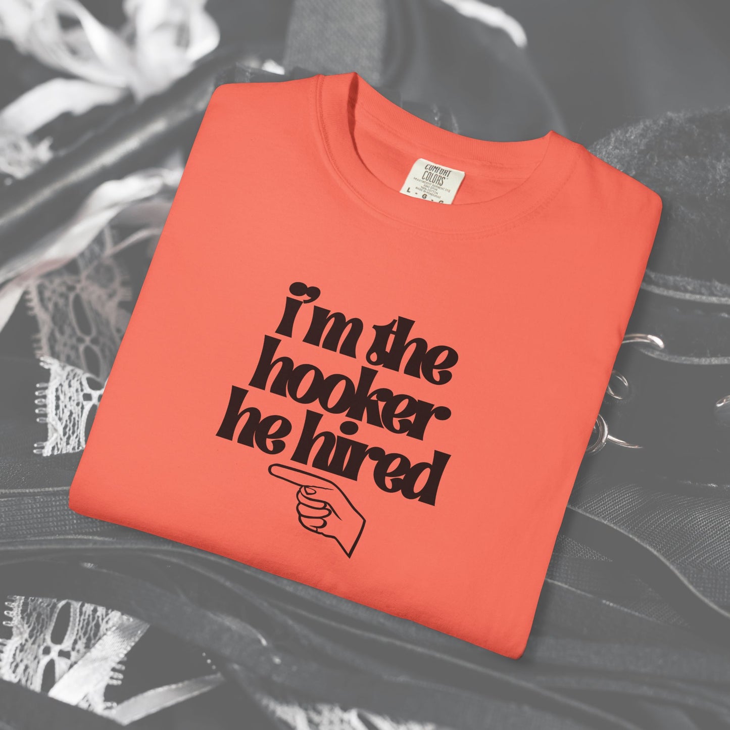 I'm the Hooker he Hired funny Wife Tshirt, Sexy Offensive Shirt, Dirty Ladies Tee