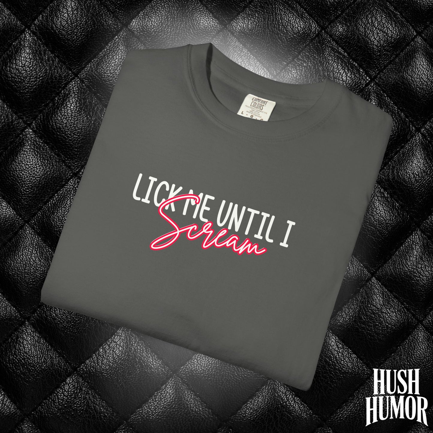 Lick Me Until I Scream Shirt – Naughty Oral Sex T-Shirt for Women, Funny Dirty Wife Tee