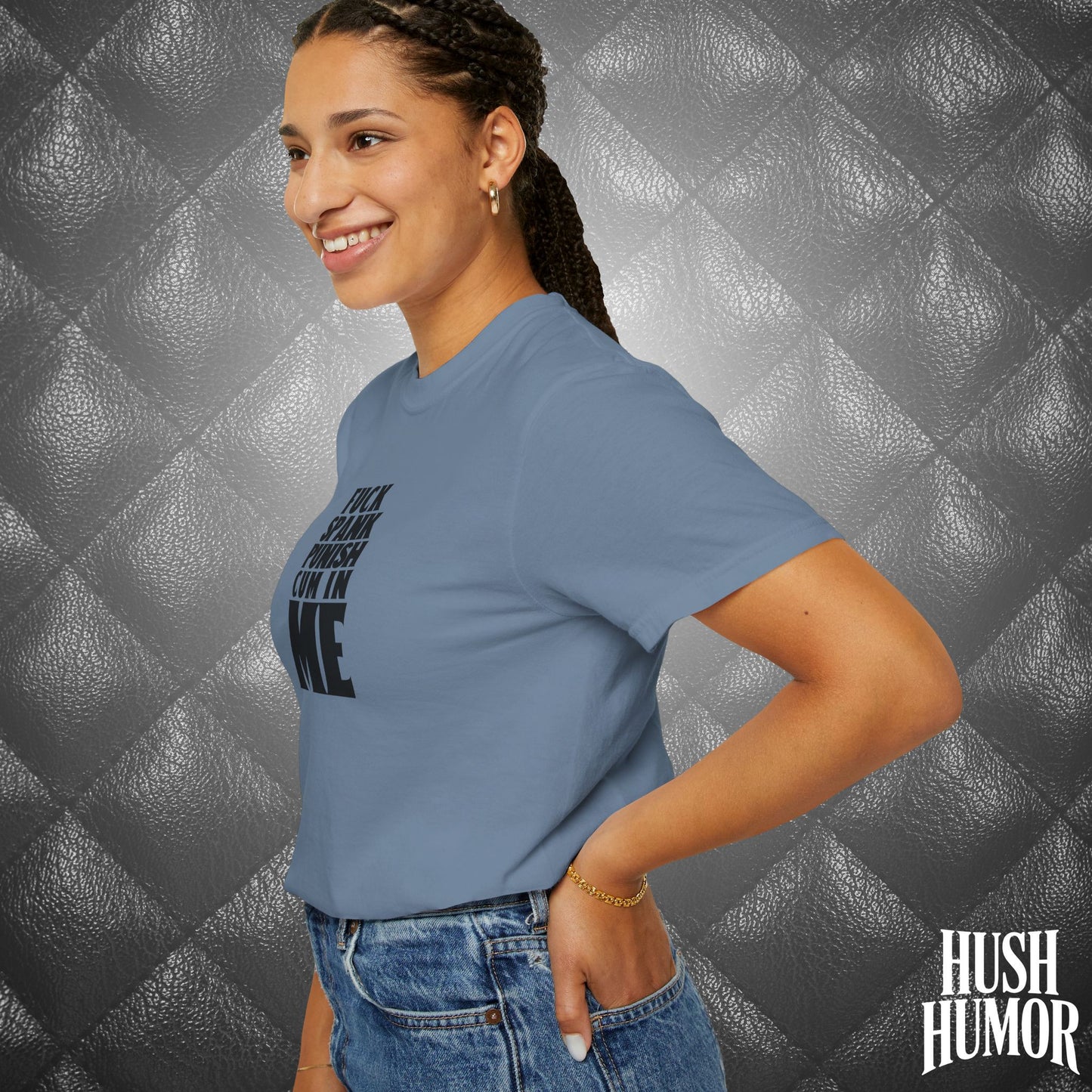 Submissive F*ck Spank Punish C*m in Me T-Shirt – Naughty Shirt for Women, Inappropriate Dirty Girl Tee, Sexy NSFW Kink Shirt