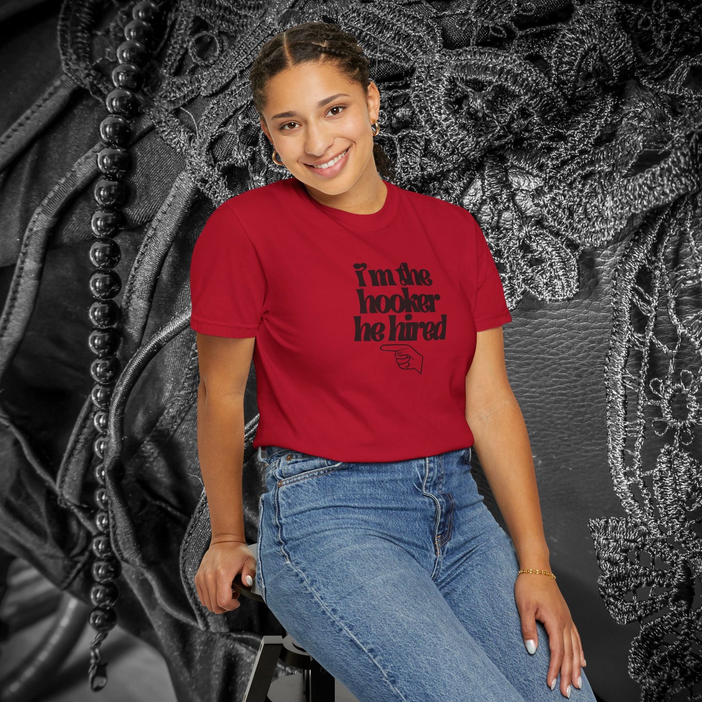 I'm the Hooker he Hired funny Wife Tshirt, Sexy Offensive Shirt, Dirty Ladies Tee