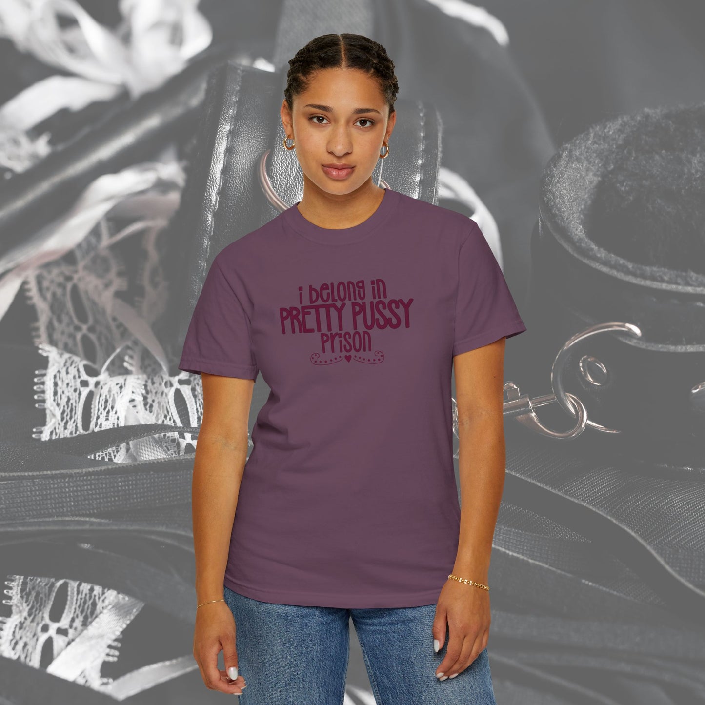 Pretty P*ssy Prison, Funny Adult T-shirt, Offensive Ladies Shirt, Unisex