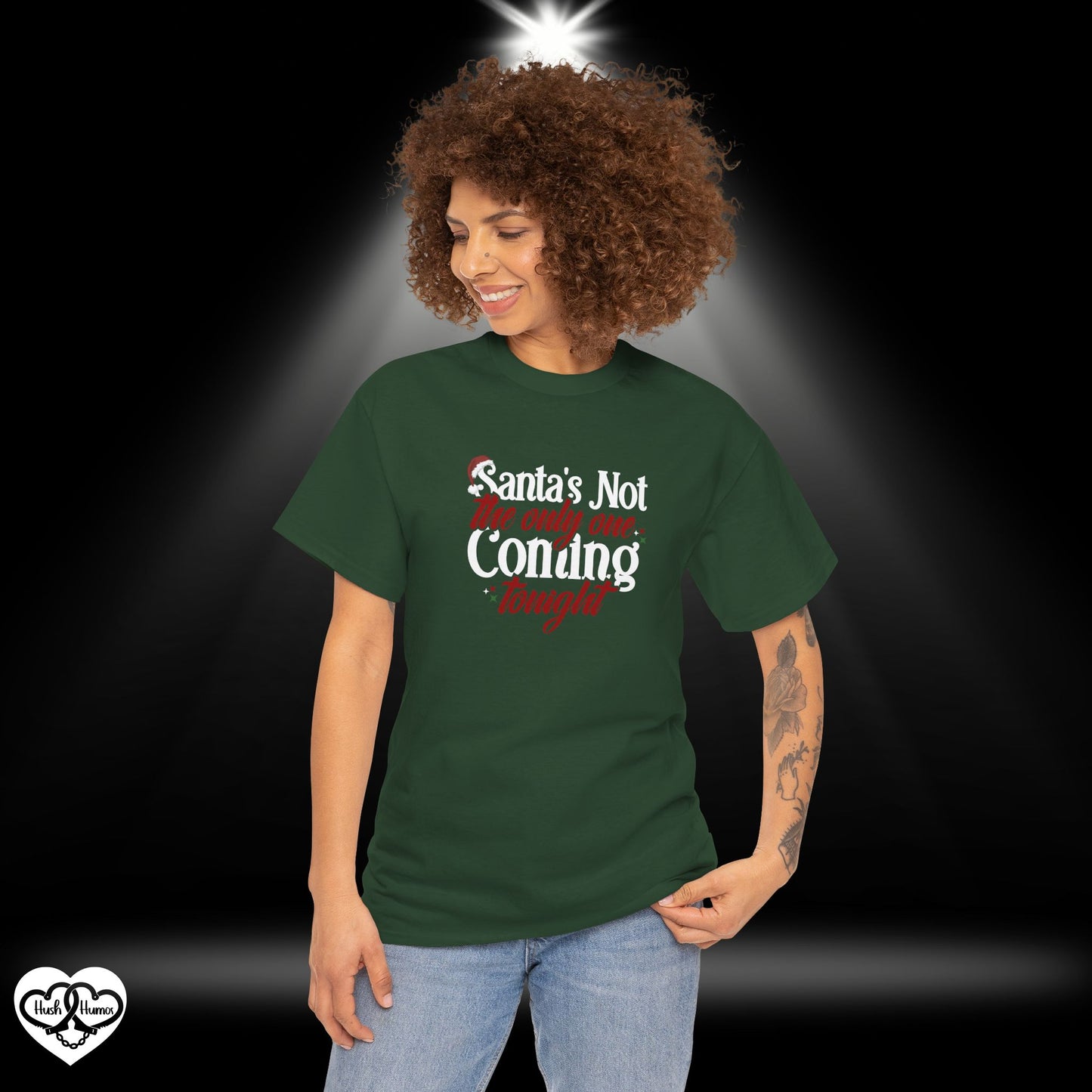 Santa’s Not the Only One Coming Tonight Shirt – Naughty Christmas Tee for Adults, Funny Holiday Party Shirt, Sexy Xmas Gift