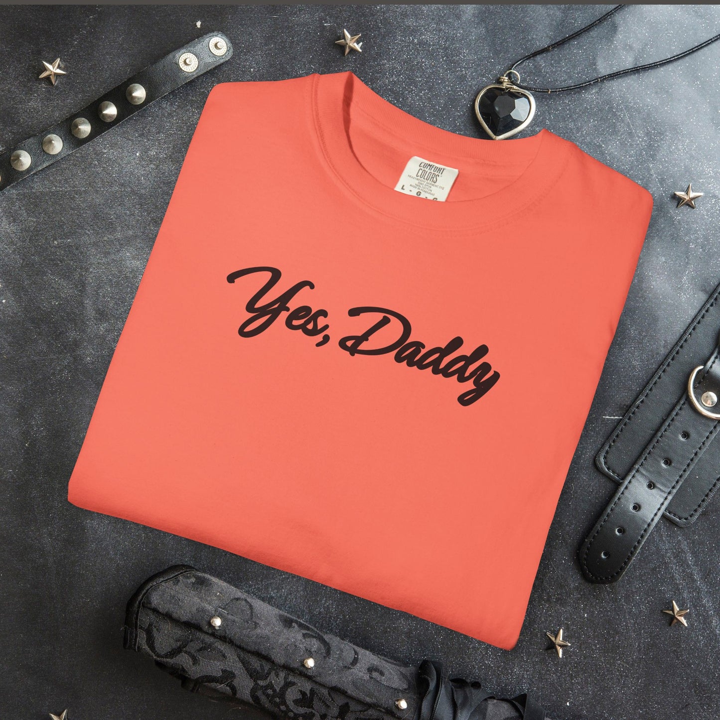Yes Daddy Shirt – Submissive Wife T-Shirt, Naughty BDSM Graphic Tee for Women, NSFW Dirty Sex Shirt, Offensive Inappropriate Couple Party Shirt