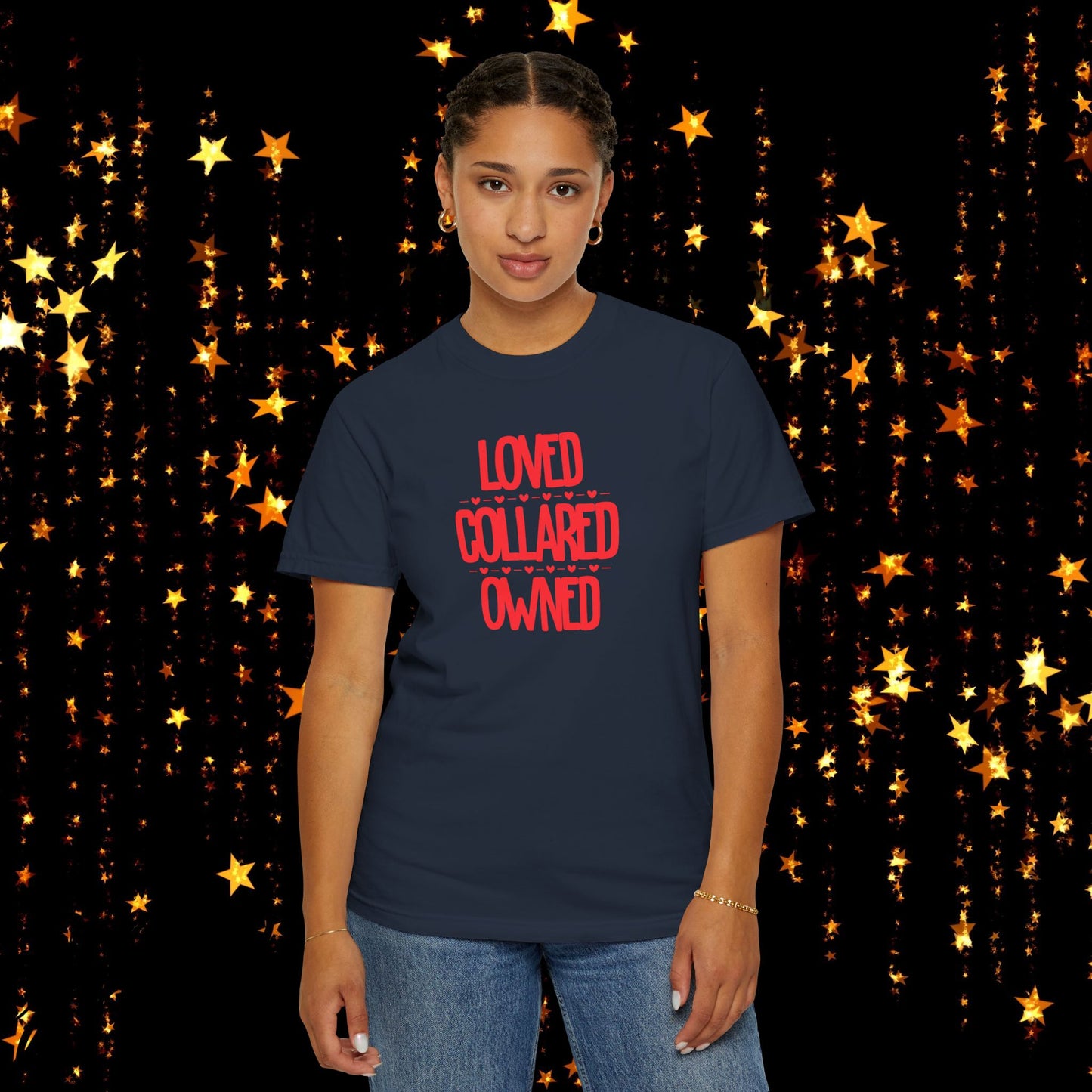 BDSM Loved Collared Owned Submissive T-shirt, Unisex Kinky Tee, Submissive Wife Gift, BDSM Apparel