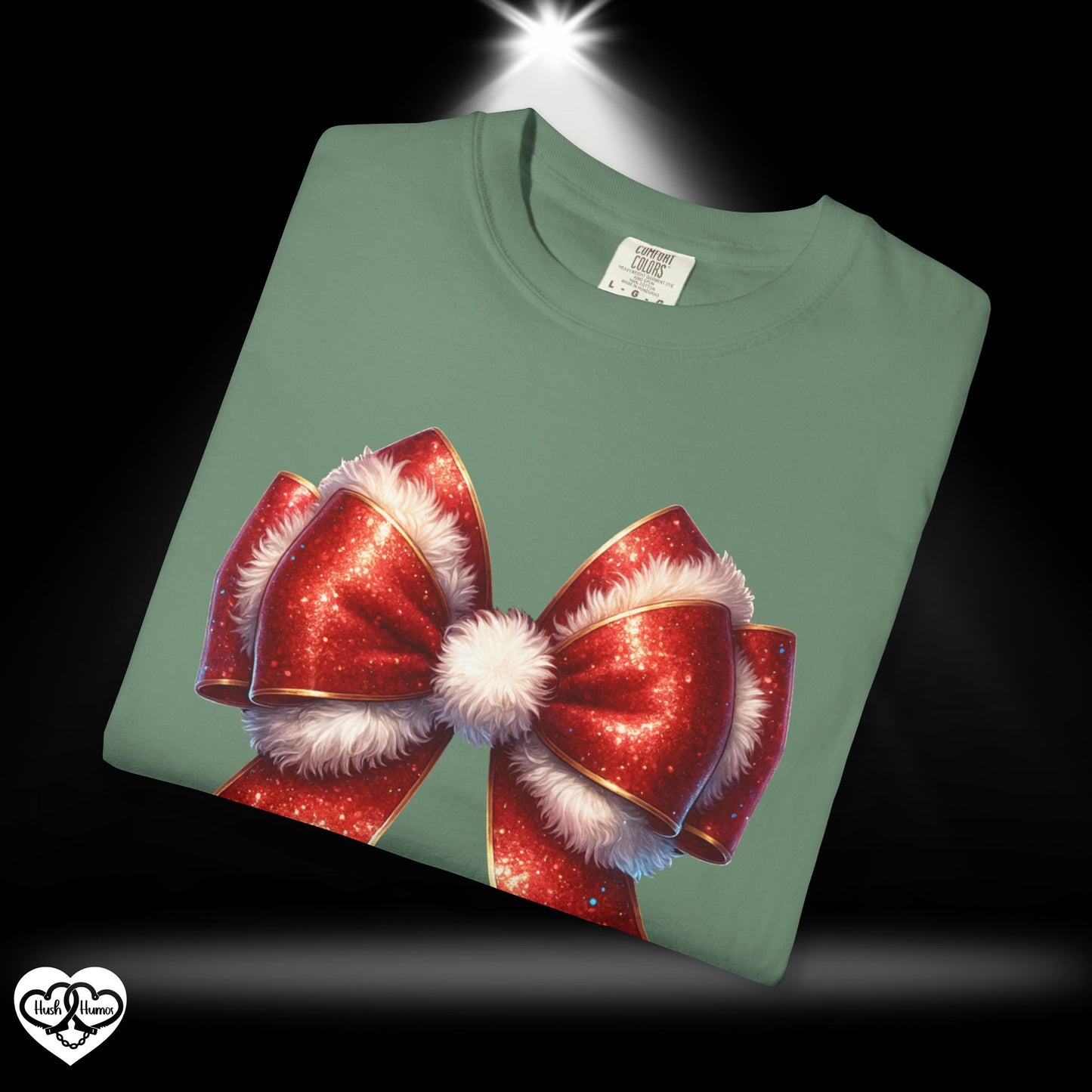 Be Santa’s Favorite Gift Tee – Wrapped Up Bow Tie Christmas Shirt, Funny Adult NSFW Holiday Party T-Shirt
