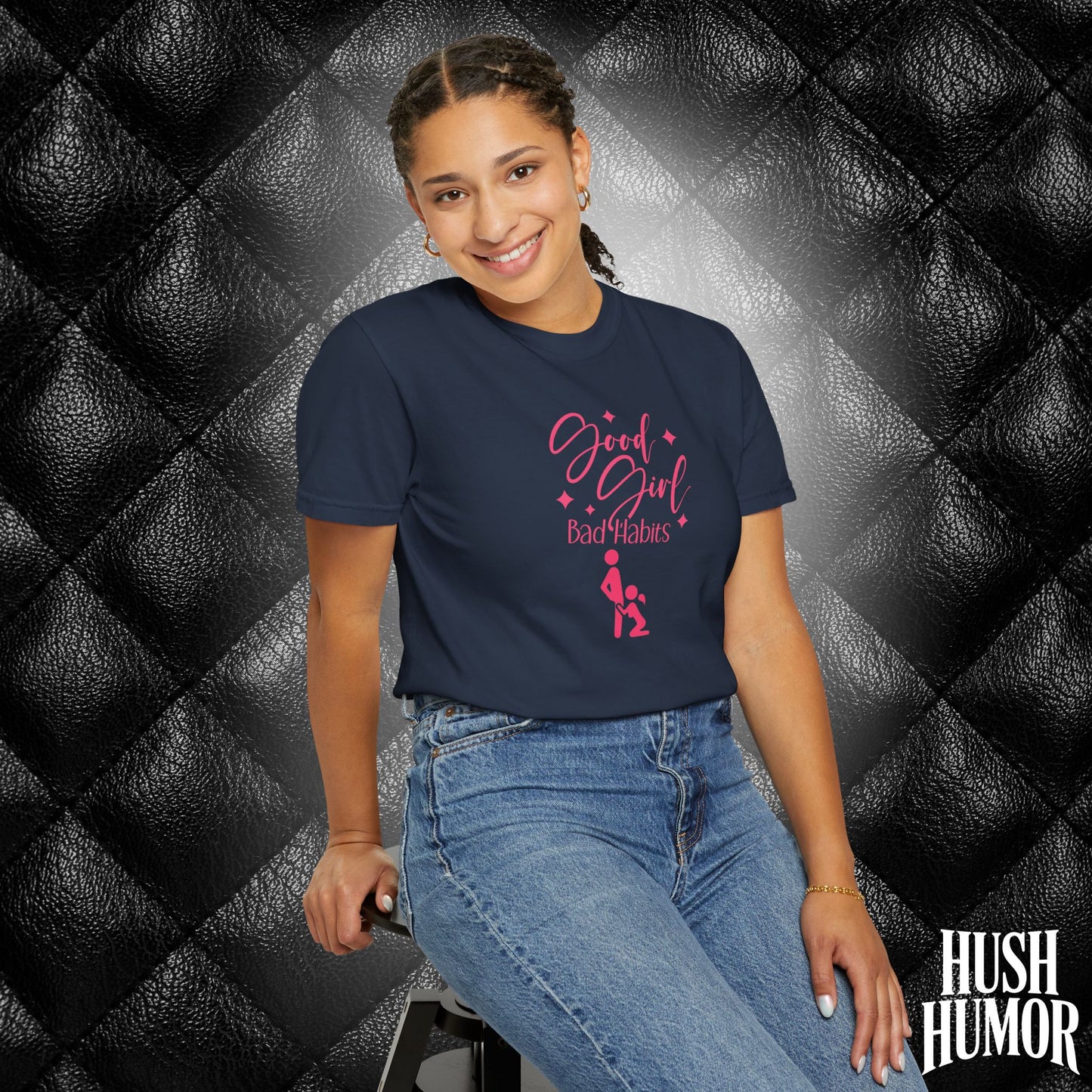 Good Girl Bad Habits Shirt – Funny Oral Sex Graphic Tee for Naughty Wife