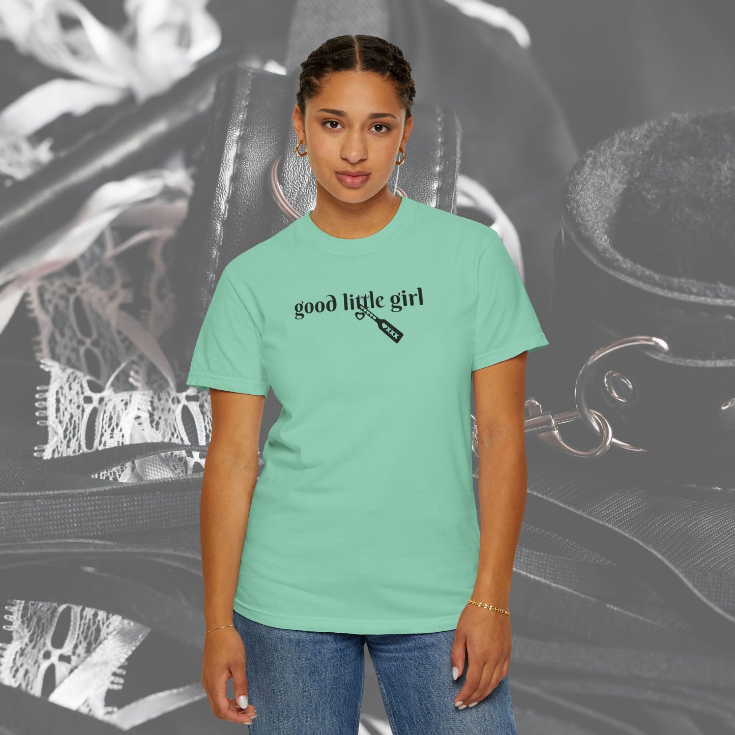 Submissive good little girl T-shirt, BDSM DomSub Wife Gift, Comfort Color Tee, Good Little Girl Shirt, BDSM Submissive Wife Shirt