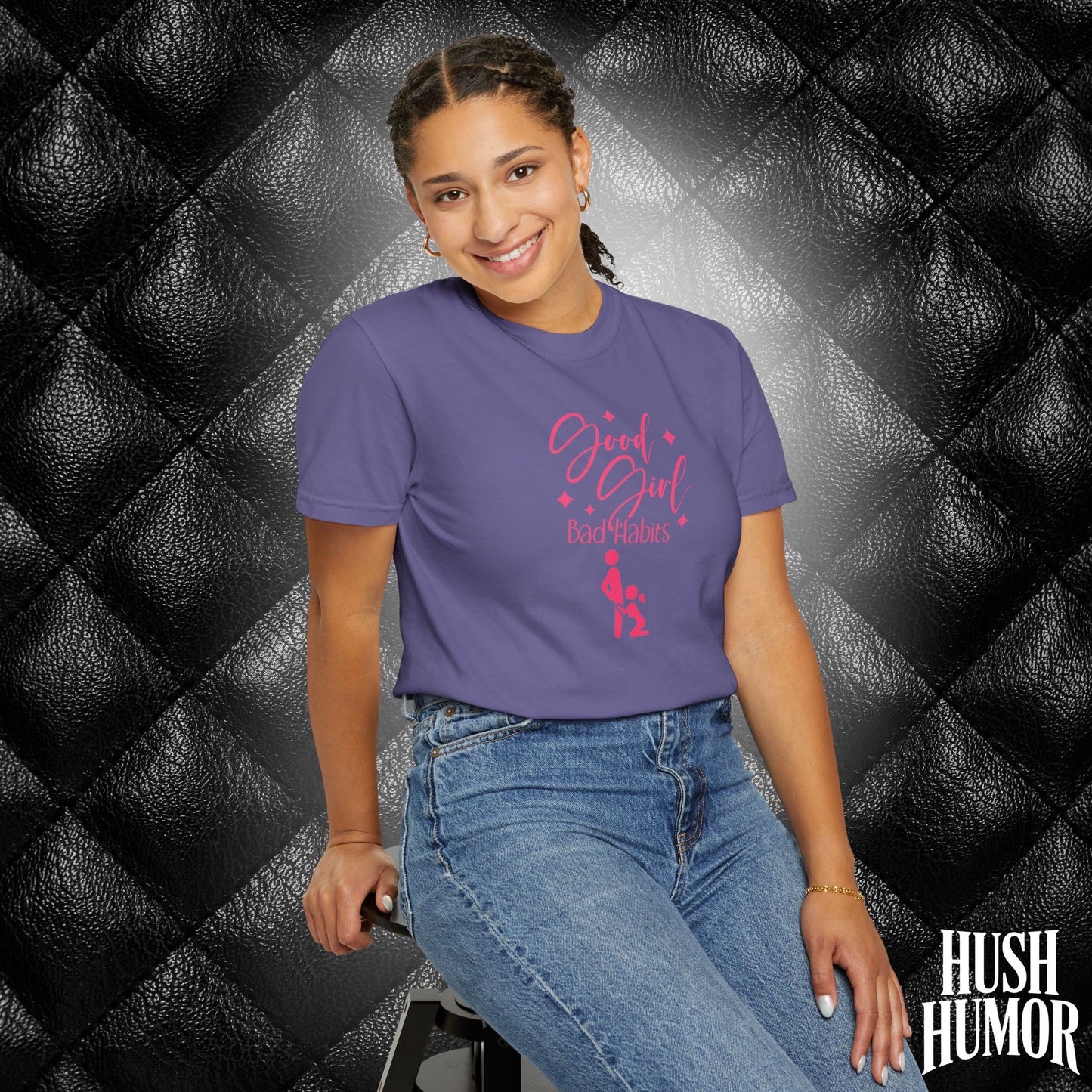 Good Girl Bad Habits Shirt – Funny Oral Sex Graphic Tee for Naughty Wife
