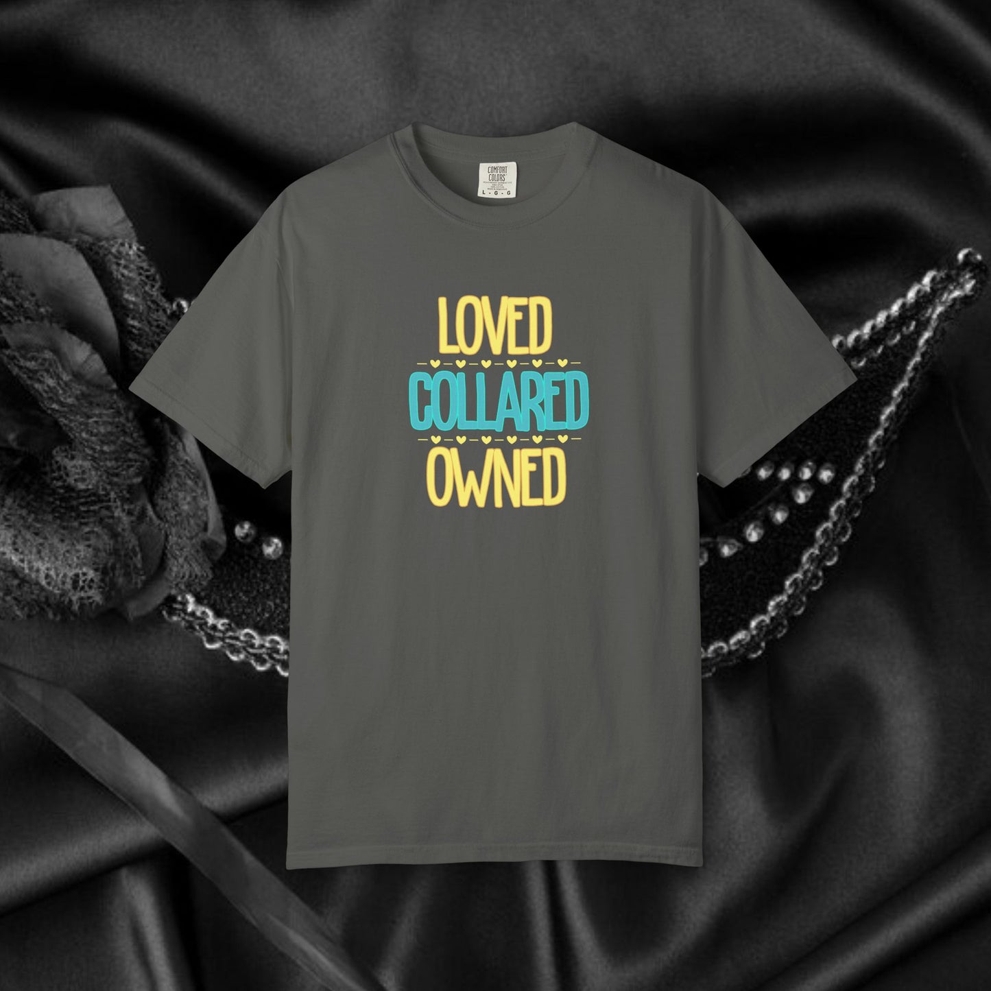 BDSM apparel Submissive tee Loved Collared Owned T-shirt, Kinky Tee