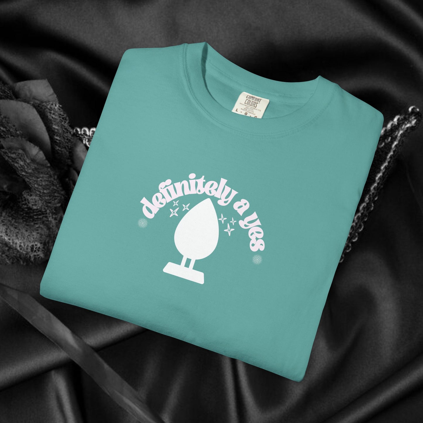 Definitely a Yes for Butt Plug Naughty Women’s Shirt – Adult Humor Comfort Colors Tee, Offensive Inappropriate Gag Gift