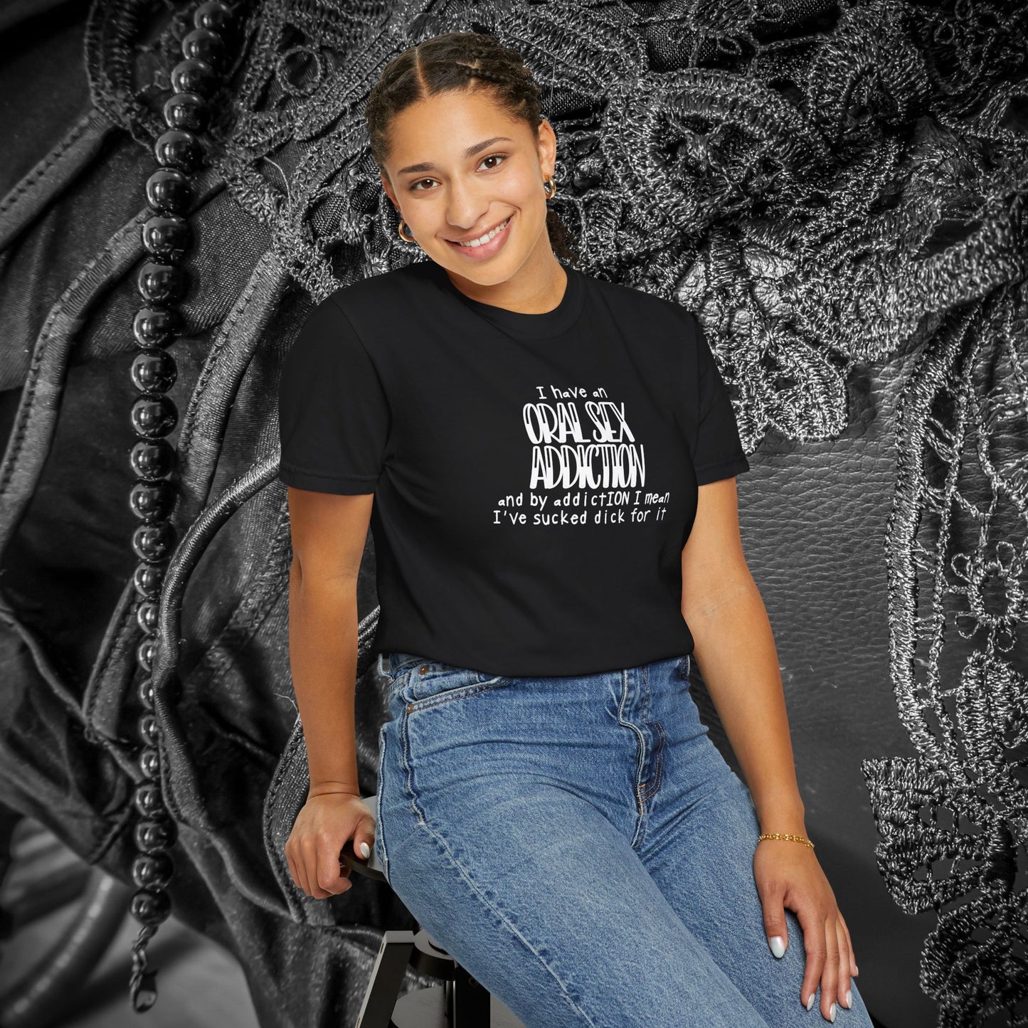 Funny Oral Sex Addiction Unisex T-shirt