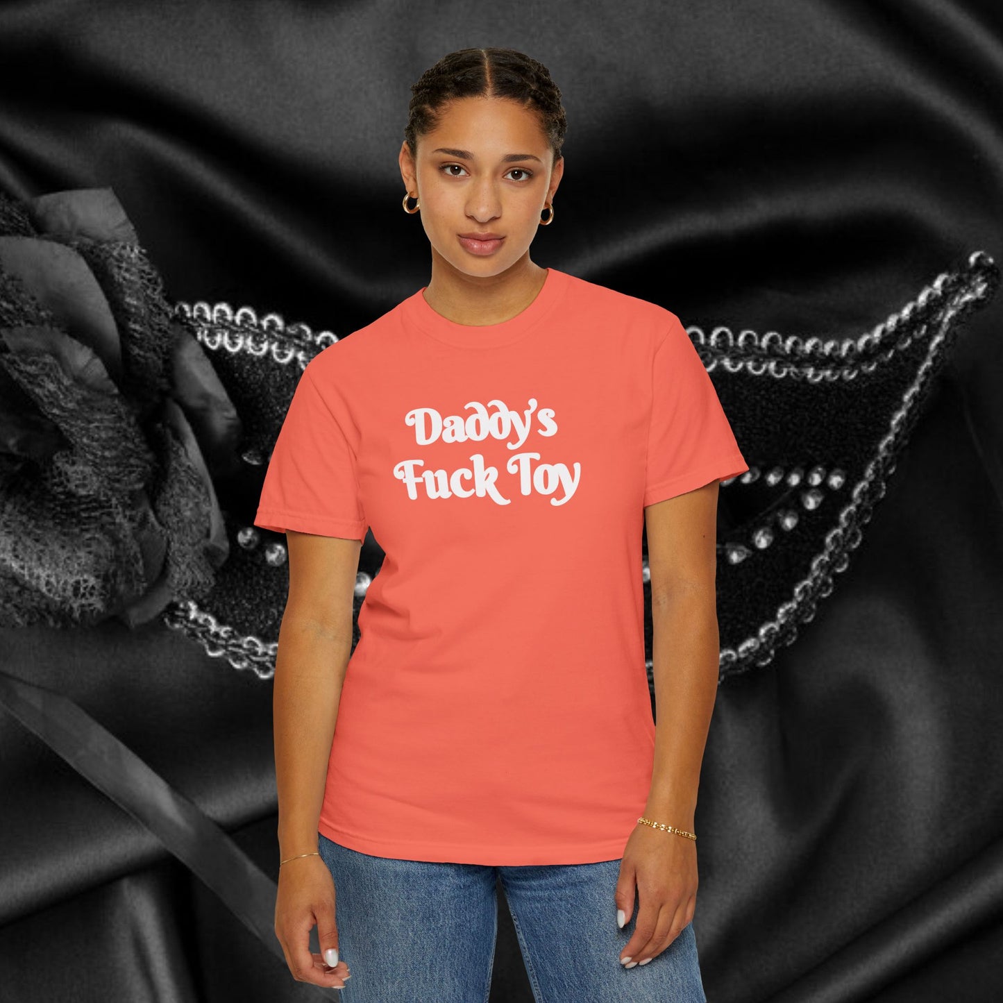 Daddy’s F*ck Toy Shirt – Kinky Submissive Apparel for Women, Hot Wife Sex Party Tee, Risqué Adult Shirt, NSFW Trendy BDSM Clothing