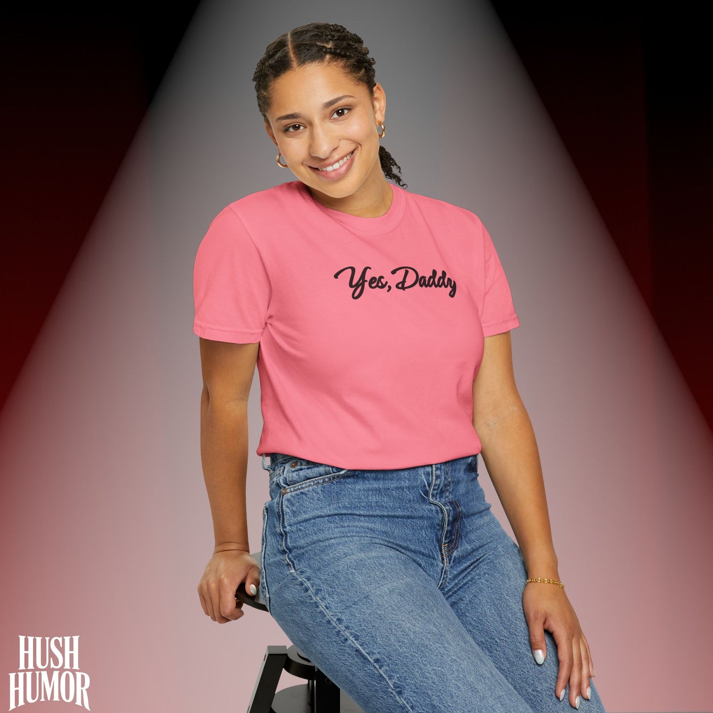 Yes Daddy Shirt – Submissive Wife T-Shirt, Naughty BDSM Graphic Tee for Women, NSFW Dirty Sex Shirt, Offensive Inappropriate Couple Party Shirt