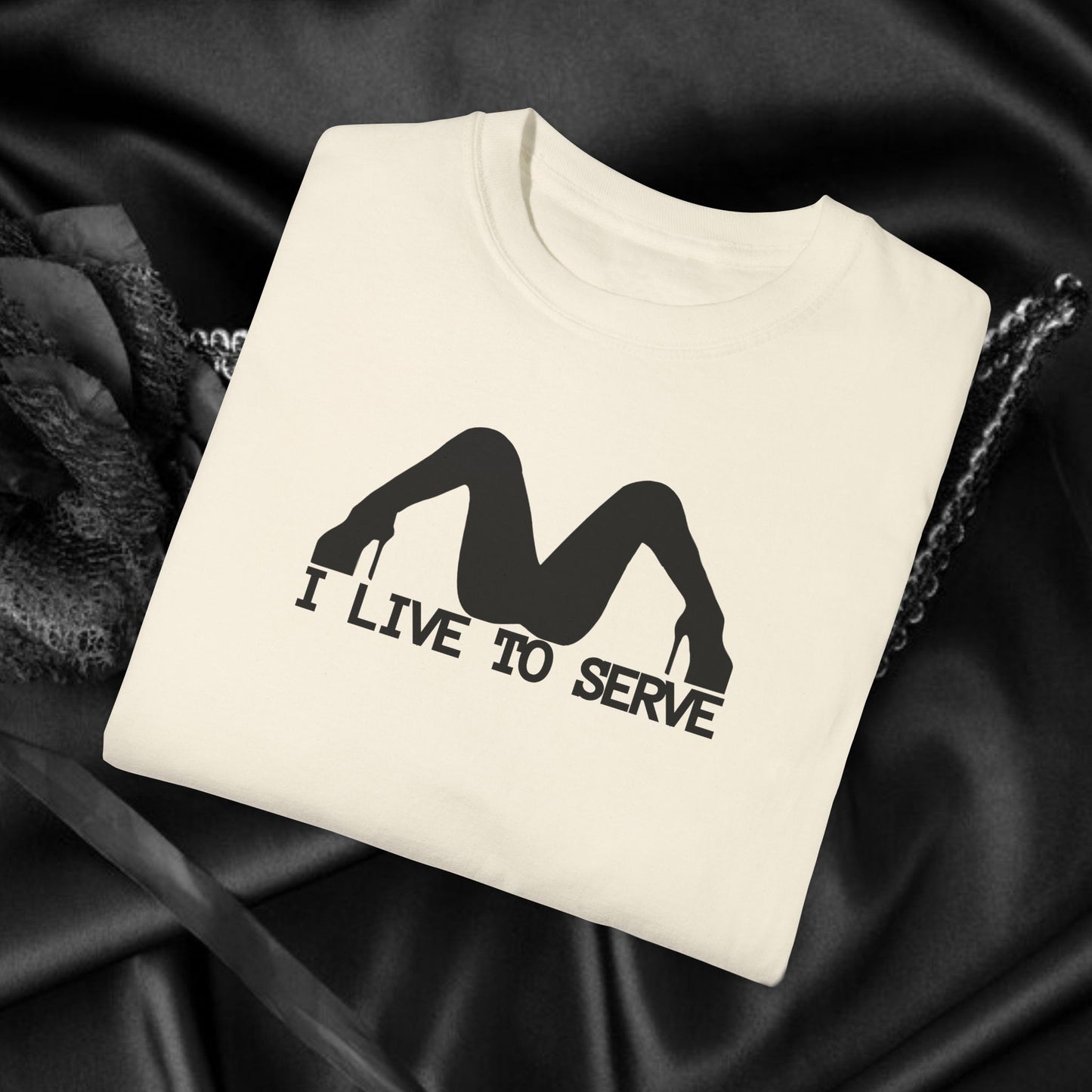 BDSM Clothing Shirt Submissive - I Live to Serve - submissive gift