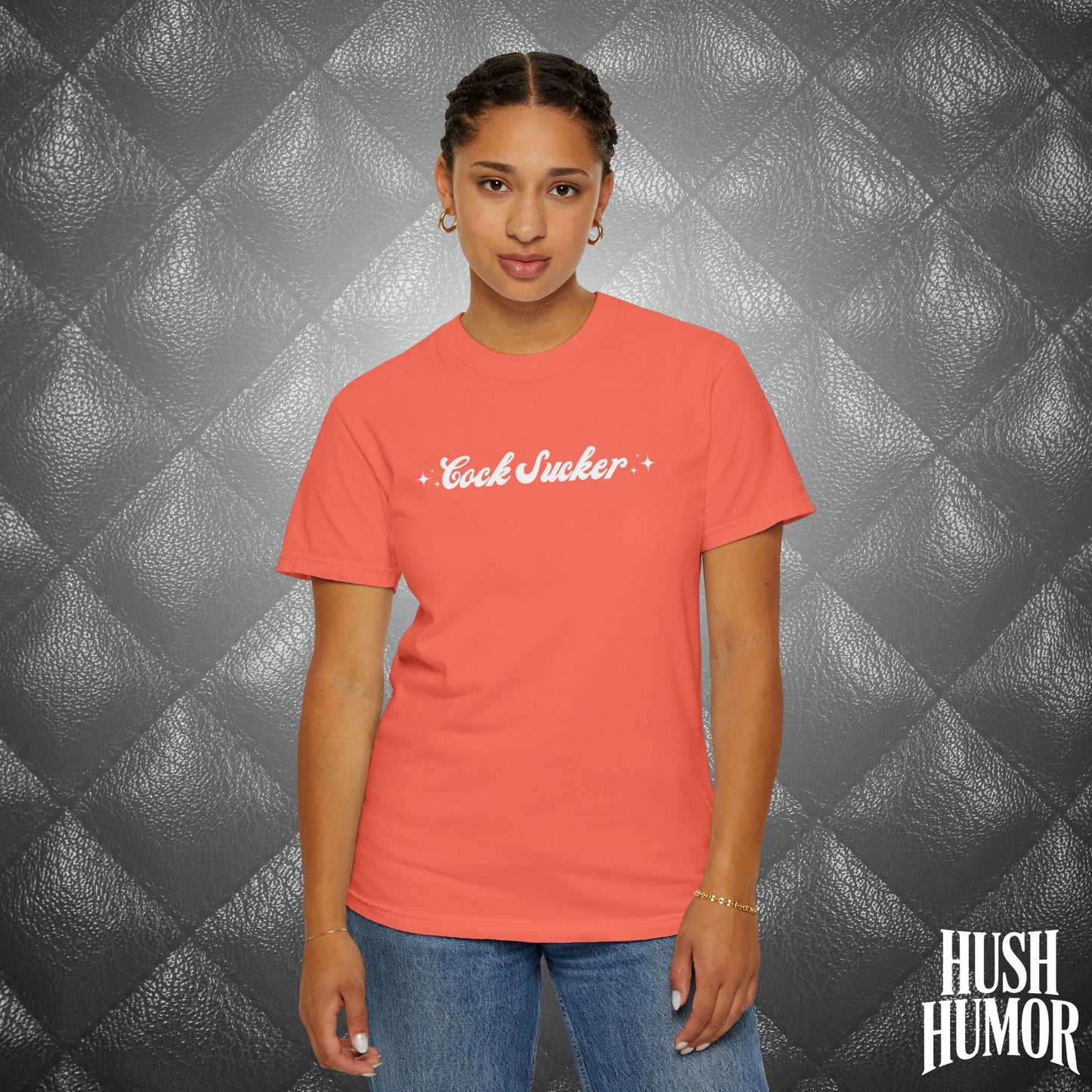 C*ck Sucker T-Shirt – Naughty Girl Comfort Colors Tee, Sexy NSFW Hot Wife Shirt, Offensive Inappropriate Graphic Shirt for Women
