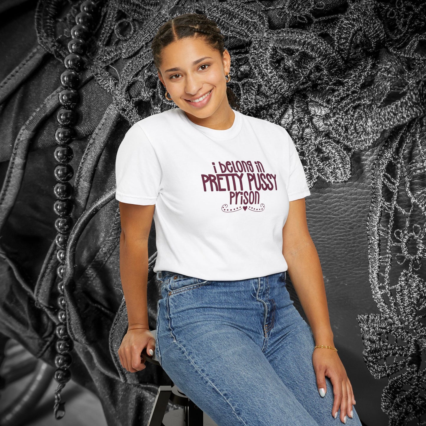 Pretty P*ssy Prison, Funny Adult T-shirt, Offensive Ladies Shirt, Unisex