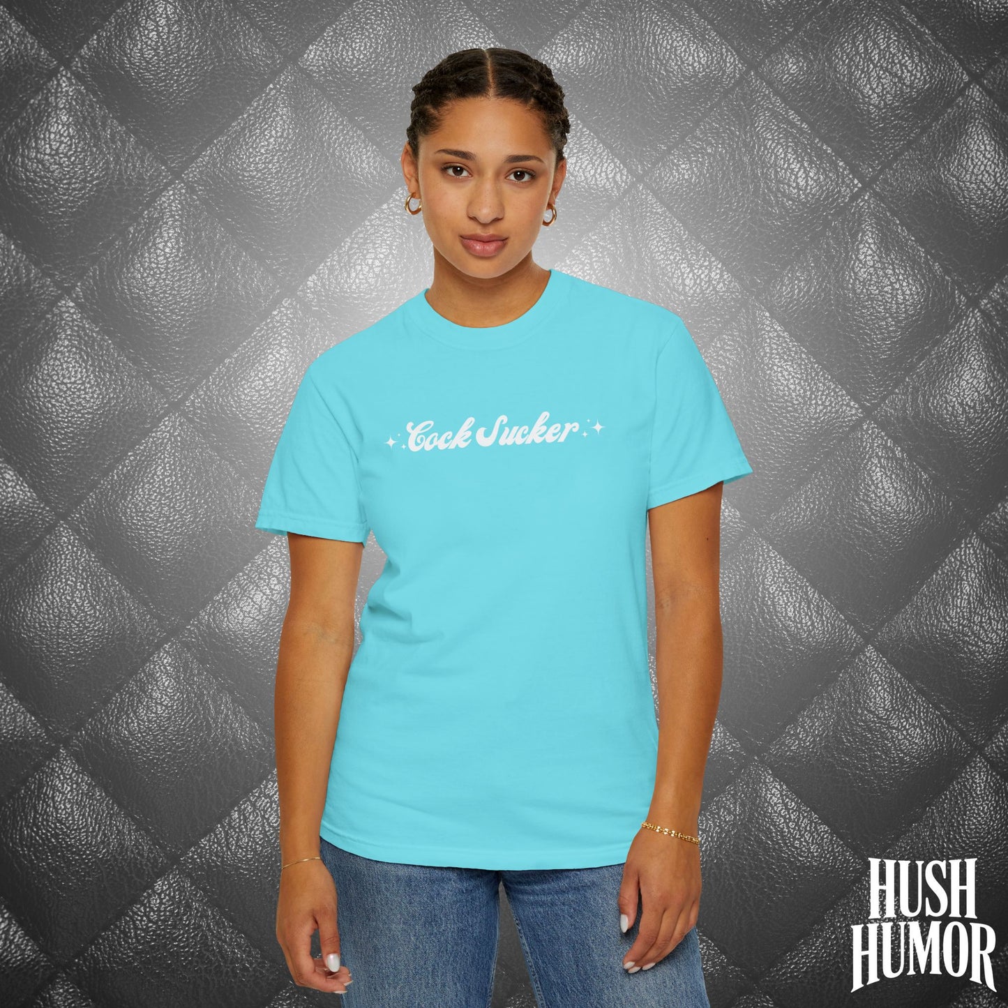C*ck Sucker T-Shirt – Naughty Girl Comfort Colors Tee, Sexy NSFW Hot Wife Shirt, Offensive Inappropriate Graphic Shirt for Women