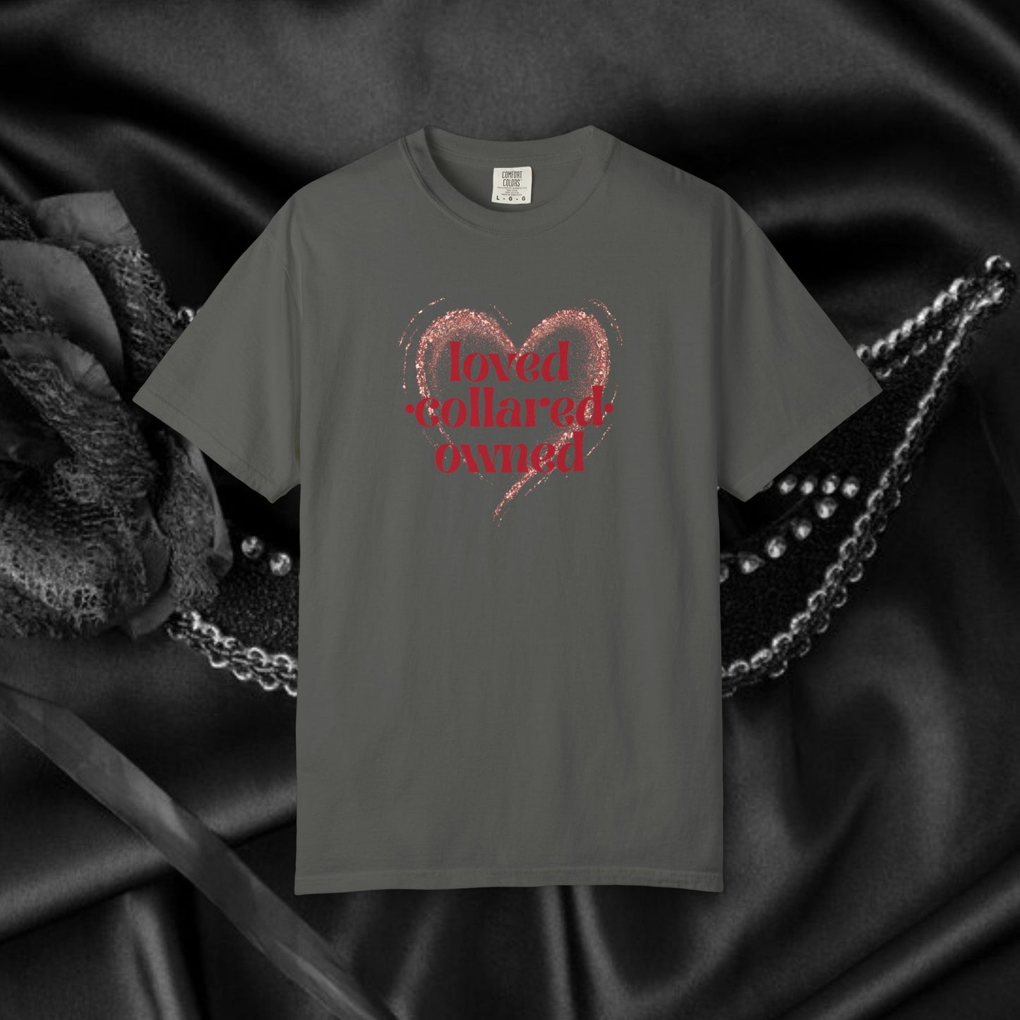 Loved Collared Owned Submissive T-shirt, Submissive Wife Gift