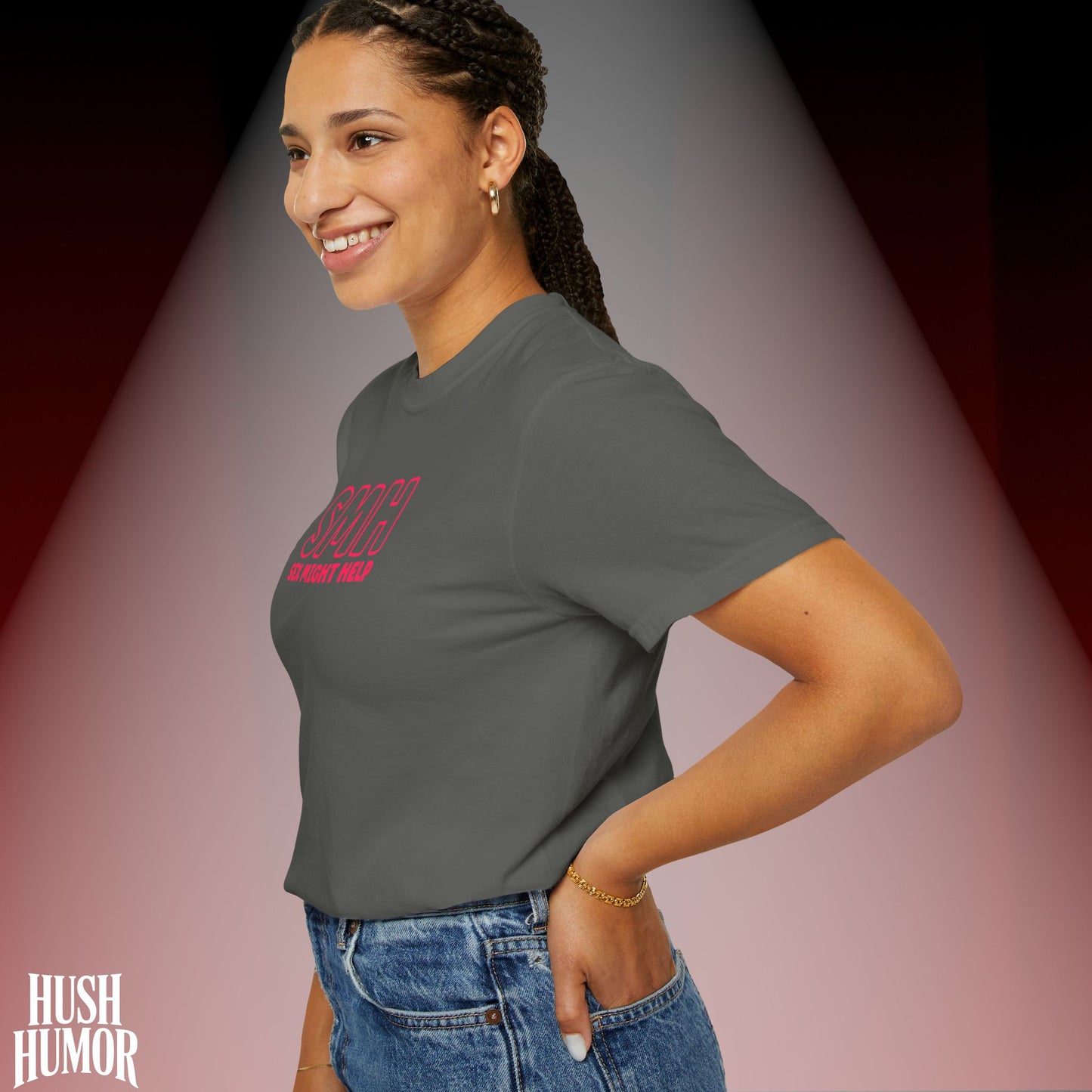 SMH Sex Might Help T-Shirt | Funny Comfort Colors Bold Statement Tee | Inappropriate Concert Shirt for Naughty Women | Festival Summer Top