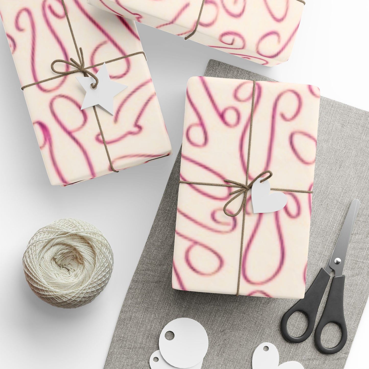 Hand drawn chic penis gift wrap for Birthdays, Holidays, Bachelorettes, Adult Naughty Paper