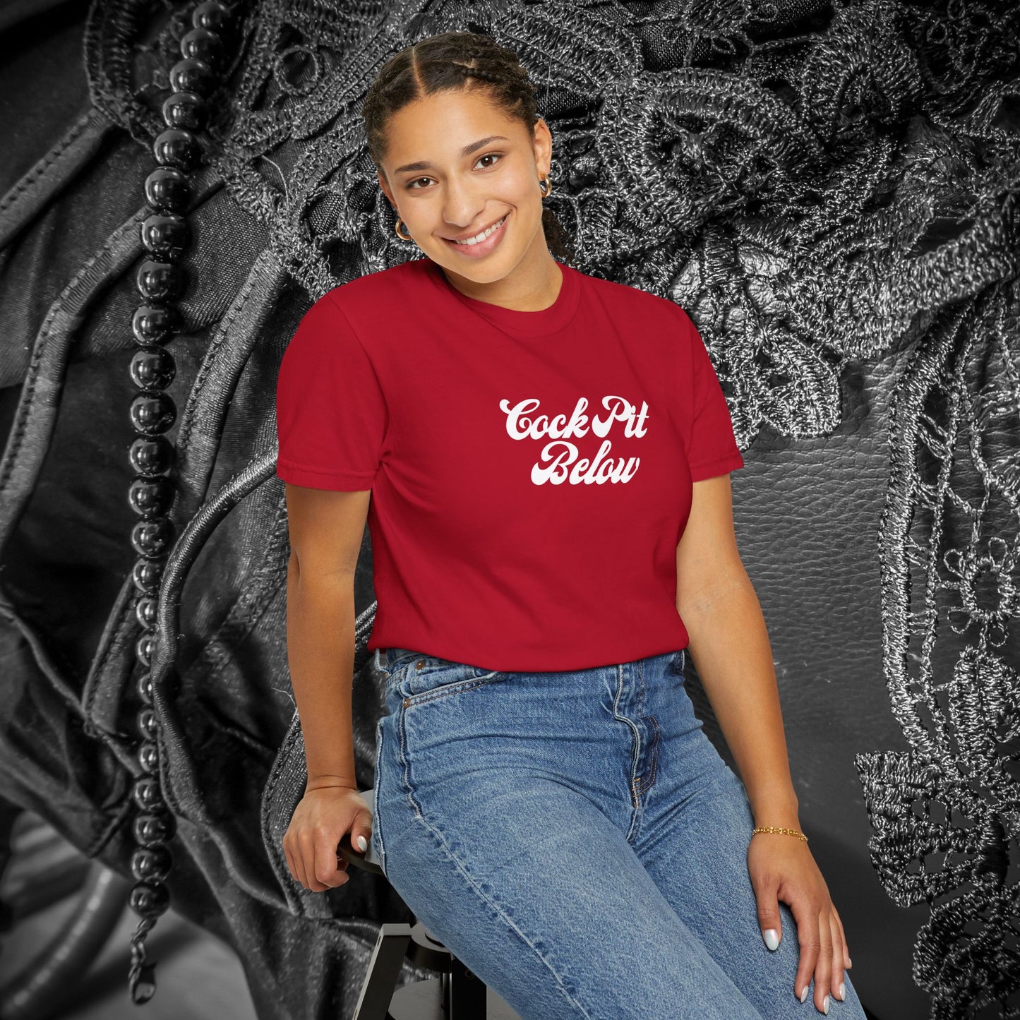 C*ck Pit Below | Bold Adult Humor Shirt for Naughty Gift Swaps or for the daring who like bold fashion