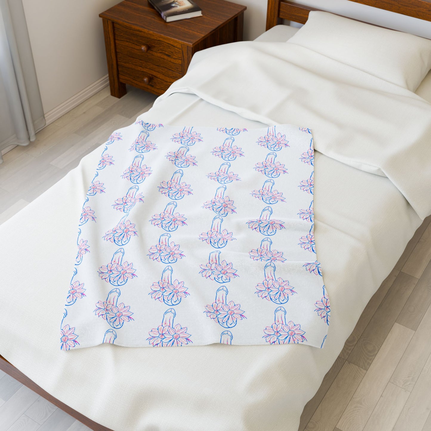Pretty Penis Blanket Fun Adult Cozy Gift Penis blanket gag gift Soft Naughty Dong Throw Rude C*ck Blanket, Fun Velveteen Plush Blanket