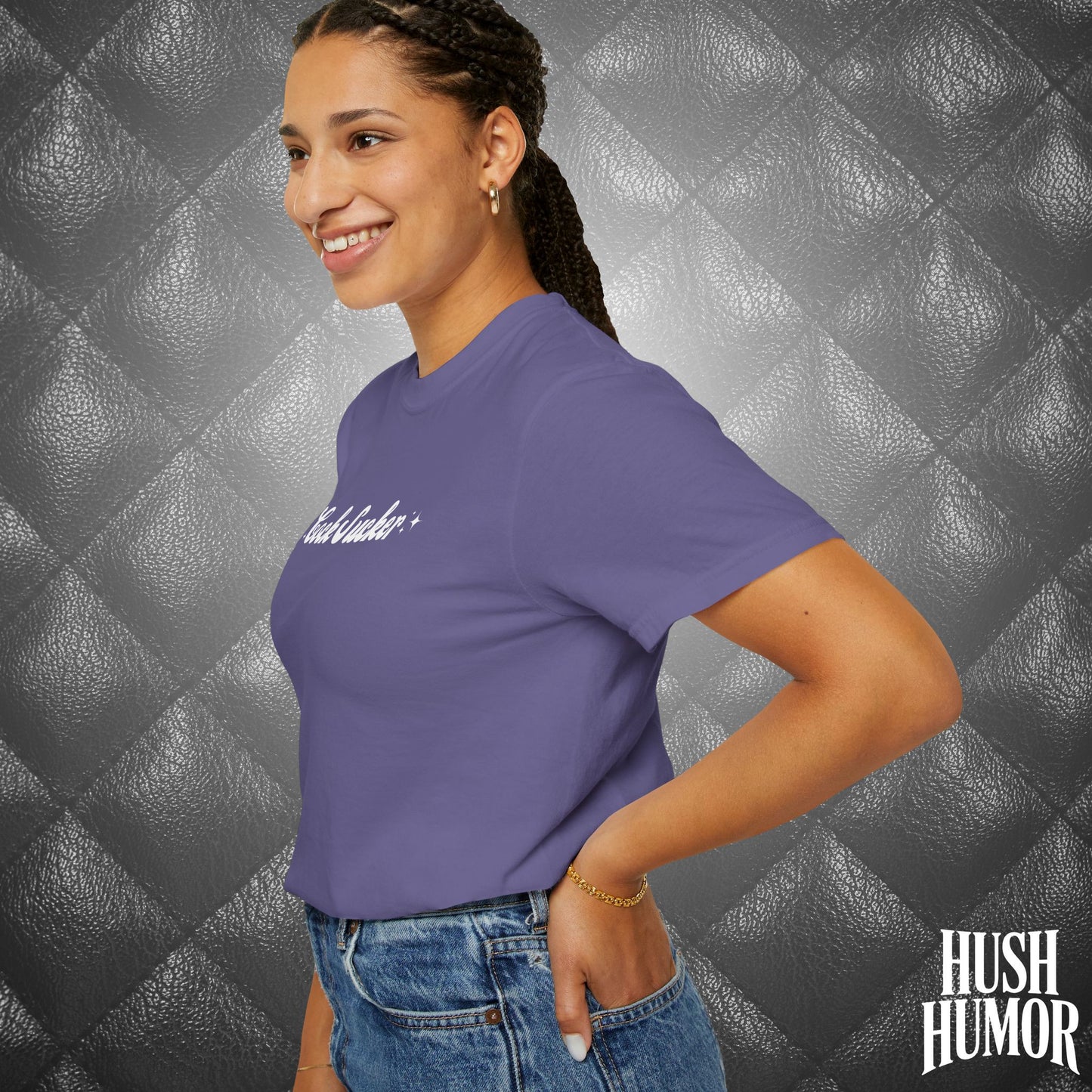 C*ck Sucker T-Shirt – Naughty Girl Comfort Colors Tee, Sexy NSFW Hot Wife Shirt, Offensive Inappropriate Graphic Shirt for Women