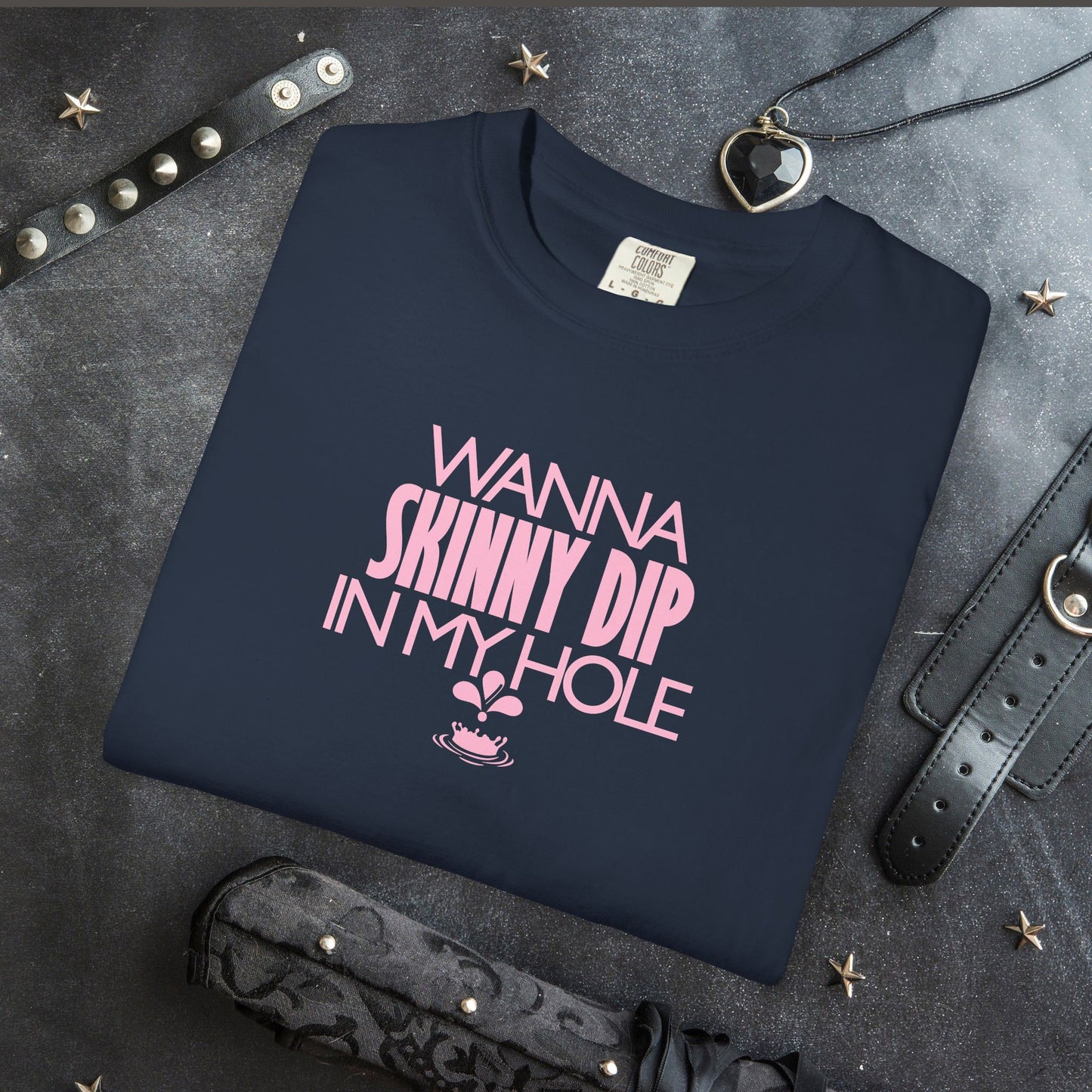 Wanna Skinny Dip in My Hole T-Shirt – Sexy Suggestive Women’s Naughty Summer Party Tee