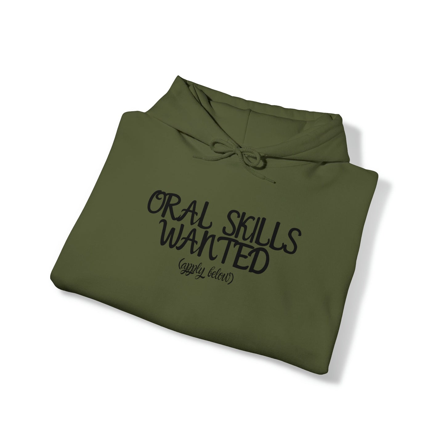 Funny Graphic Sweatshirt – Oral Skills Wanted Apply Below | Naughty Gift for Her | Dirty Birthday, Anniversary, or Holiday Gift for Kinky Women