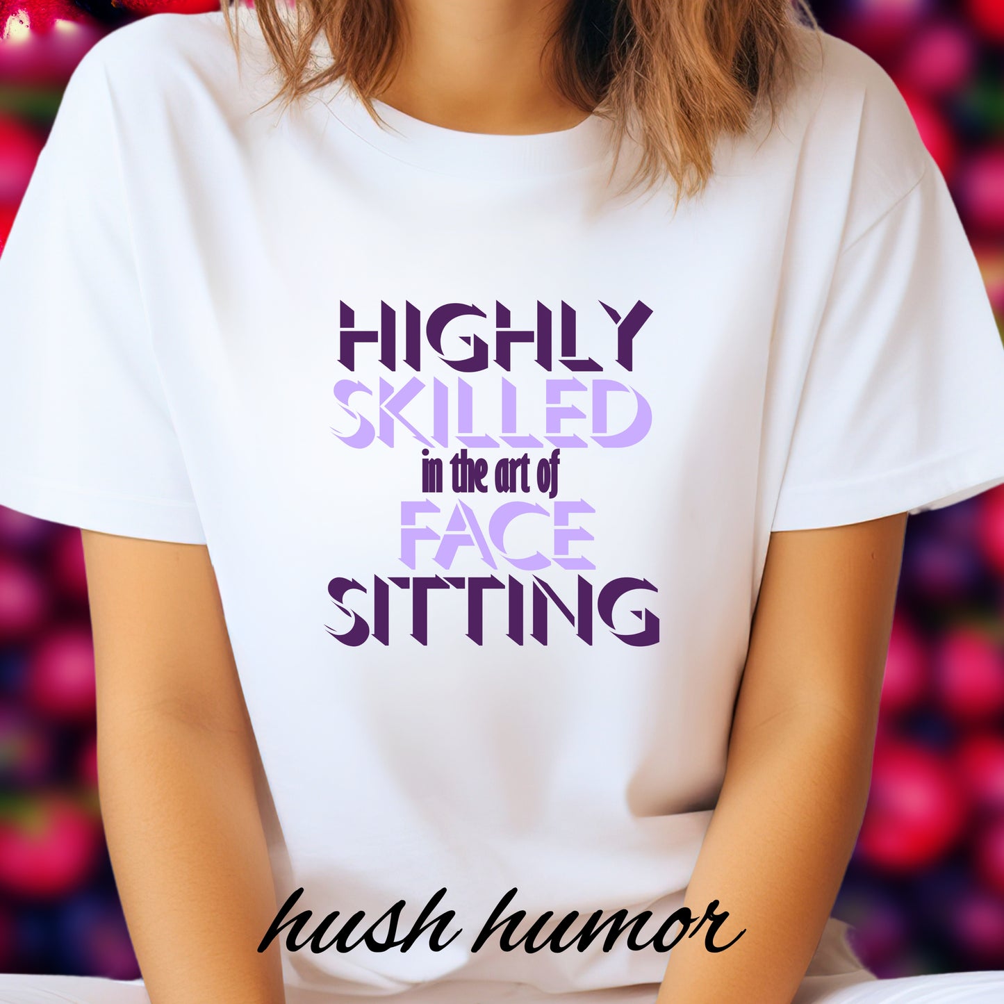 Naughty Women Face Sitting T-Shirt – Funny FEMdom Oral Sex NSFW Unisex Garment-Dyed Tee