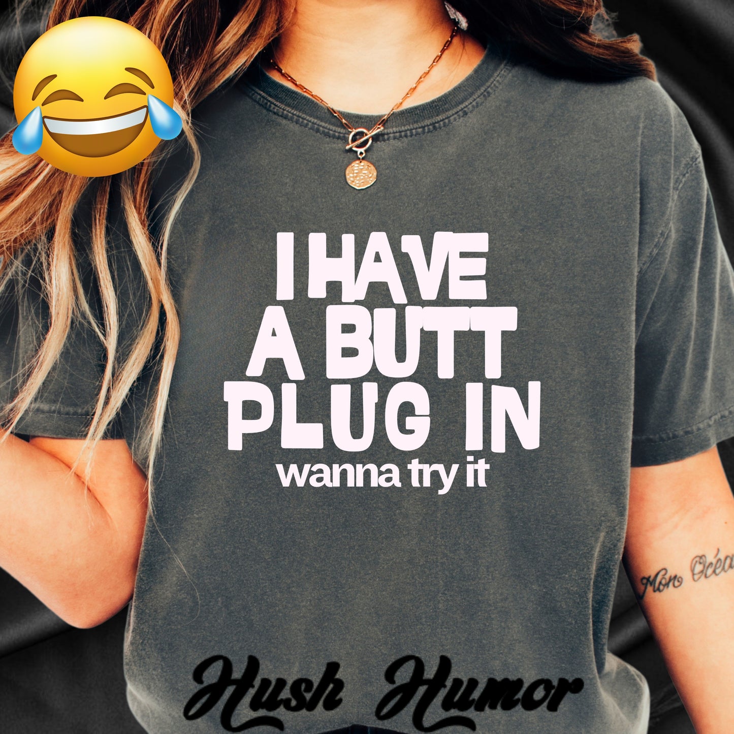 Naughty Shirt – Funny I Have a Butt Plug In Comfort Colors Sexy Wife All Sex T-shirt, Booty Sex Unisex Tee