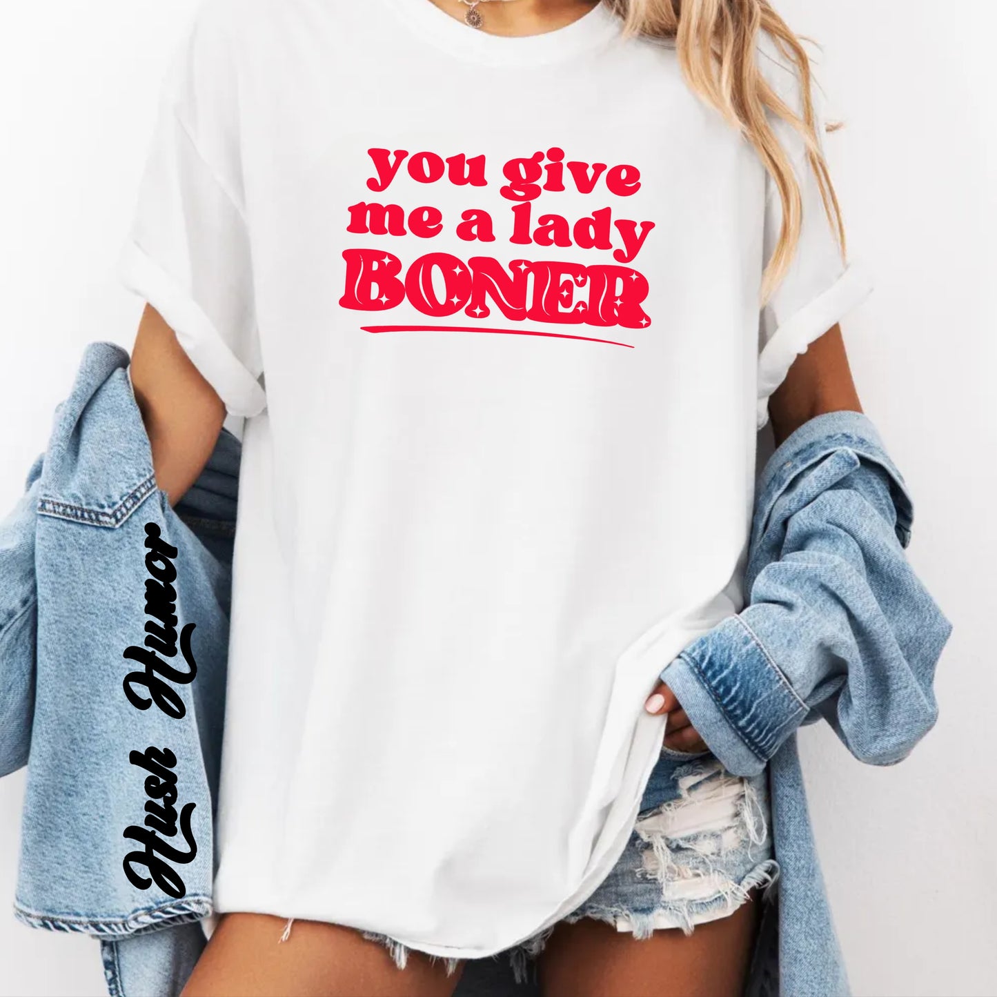 FEMdom T-Shirt, BDSM Lifestyle, Naughty Summer Party Tee, Funny Saying tshirt you give me a lady boner dirty gift for hot wife