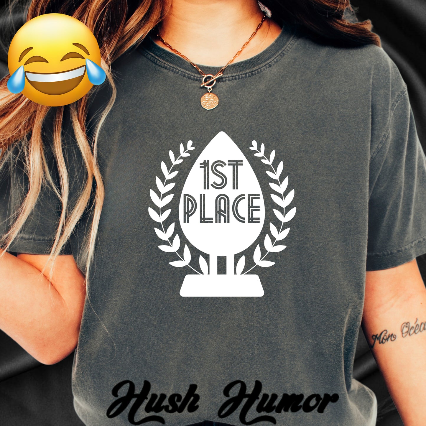 1st Place Butt Stuff Naughty Women’s T-Shirt – Offensive Comfort Colors Tee, Aal Sex Gag Gift, Adult Humor Summer Top