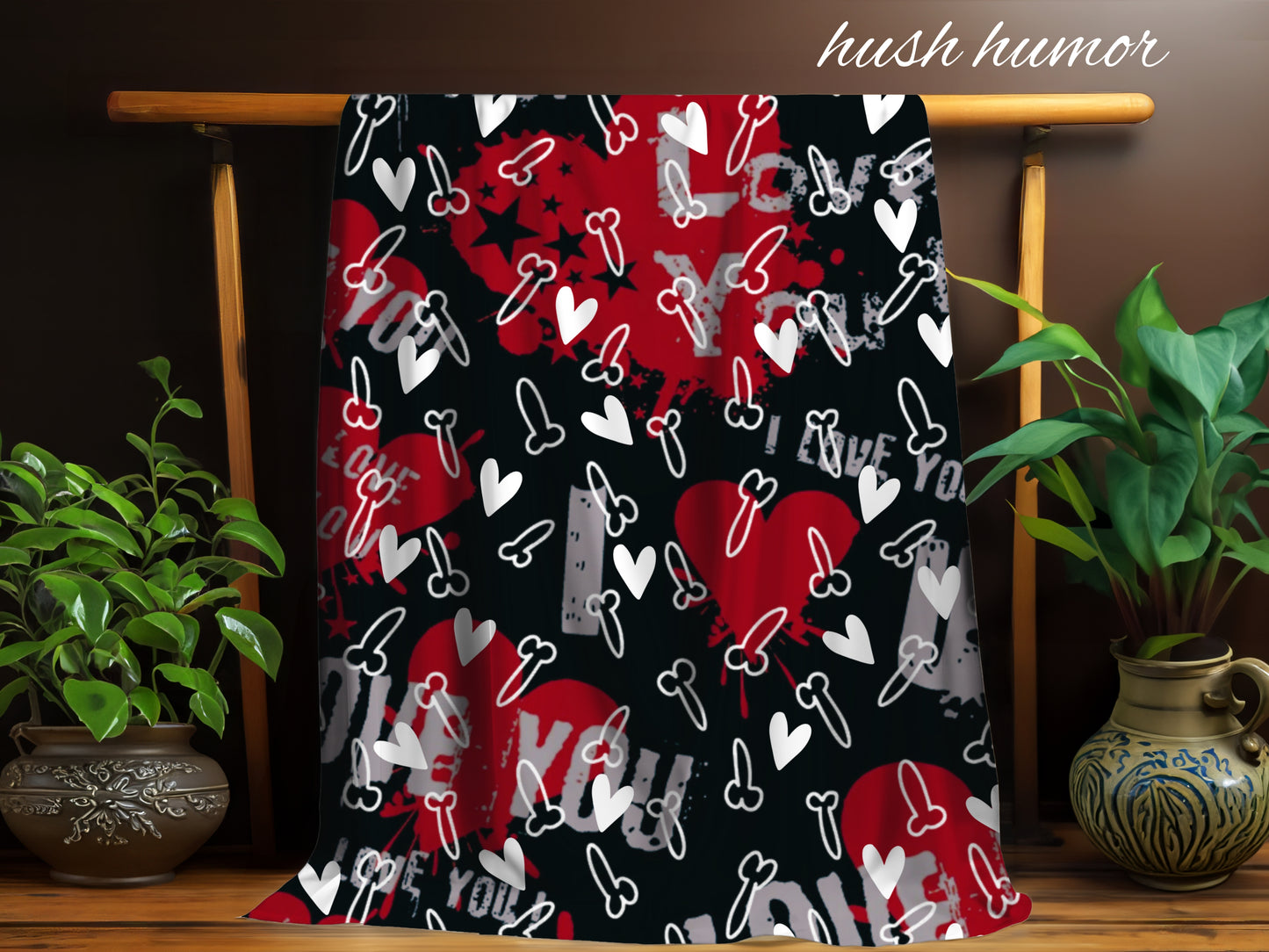 Penis Blanket Minky Blanket | Cozy Soft Blanket Adult Themed Home Decor