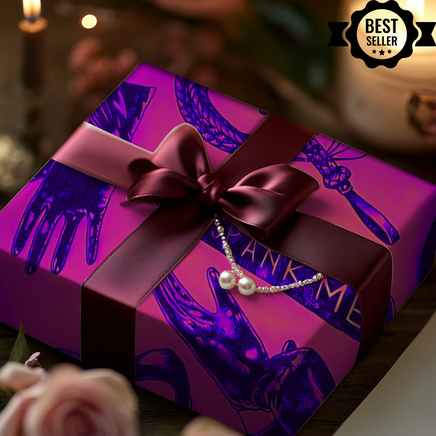 BDSM Themed Gift Wrap Papers, Sumissive gift wrap for doms approval special occasion gift wrap