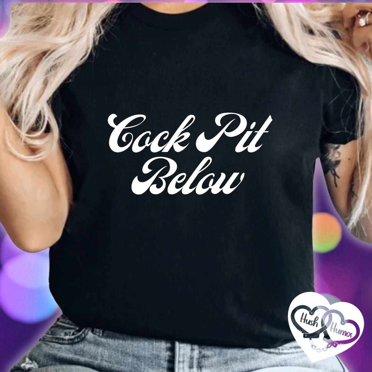 C*ck Pit Below | Bold Adult Humor Shirt for Naughty Gift Swaps or for the daring who like bold fashion