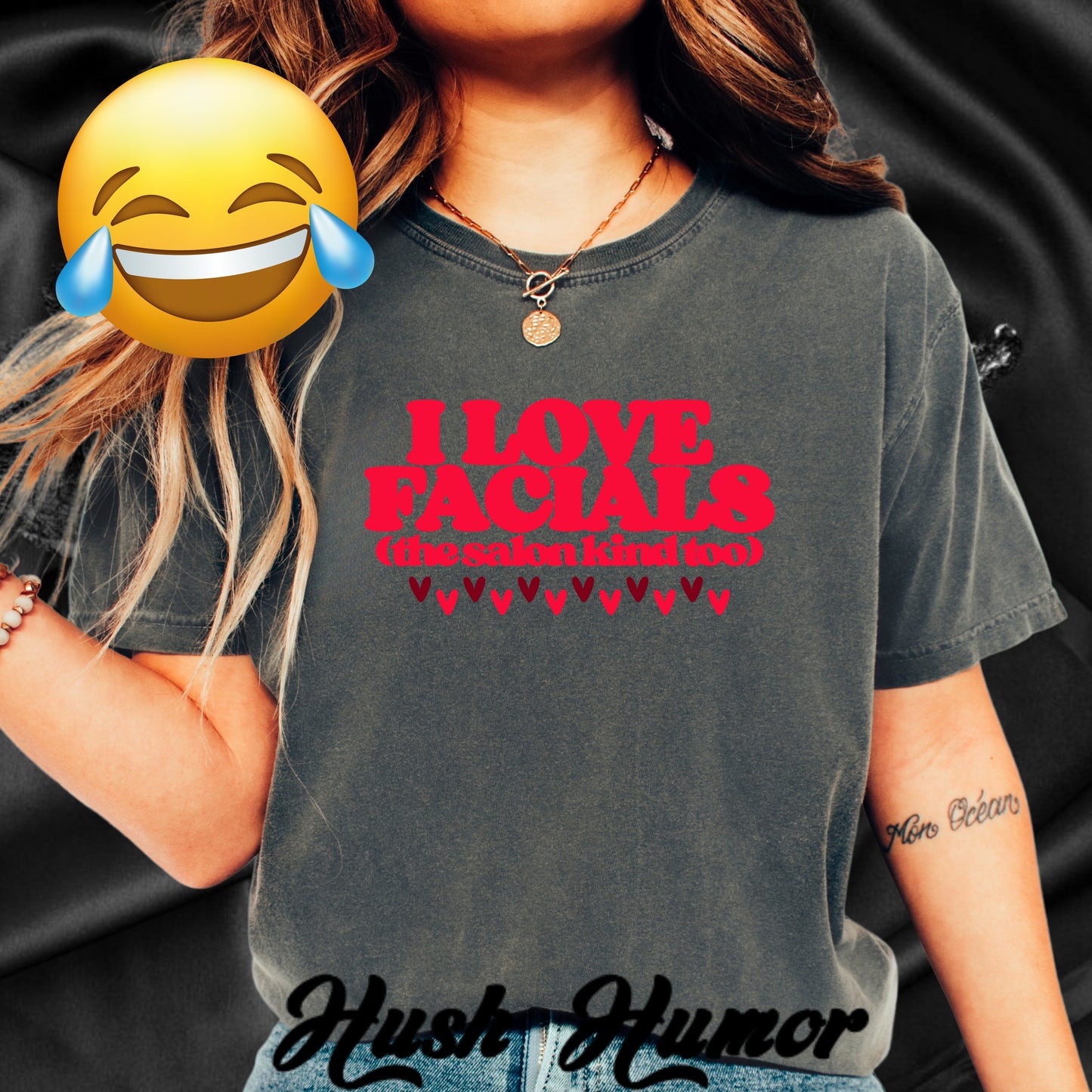 I Love Facials | Funny NSFW Blow Job Tee for Bold Adult Humor