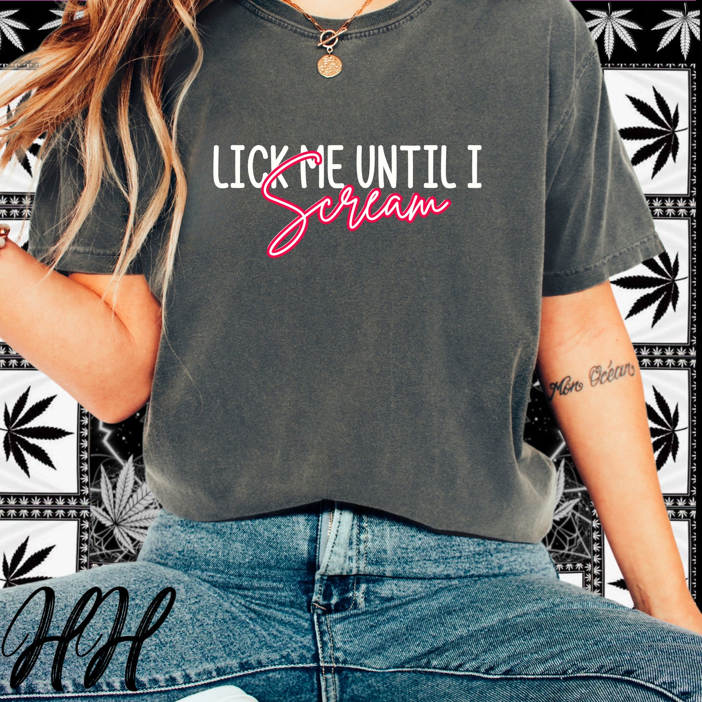 Lick Me Until I Scream Shirt – Naughty Oral Sex T-Shirt for Women, Funny Dirty Wife Tee