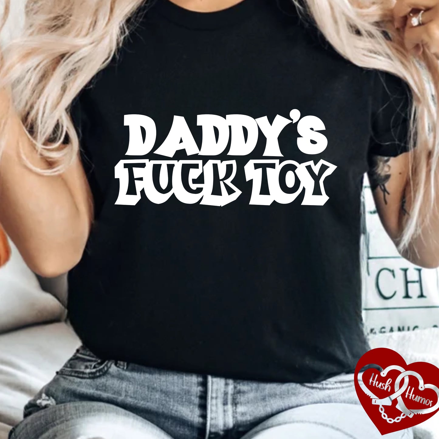Daddy’s F*ck Toy Shirt – BDSM Submissive T-Shirt, Kinky DDLG Apparel, Naughty NSFW Shirt for Brats, Dirty Adult Play Wear, Inappropriate Sub Gift