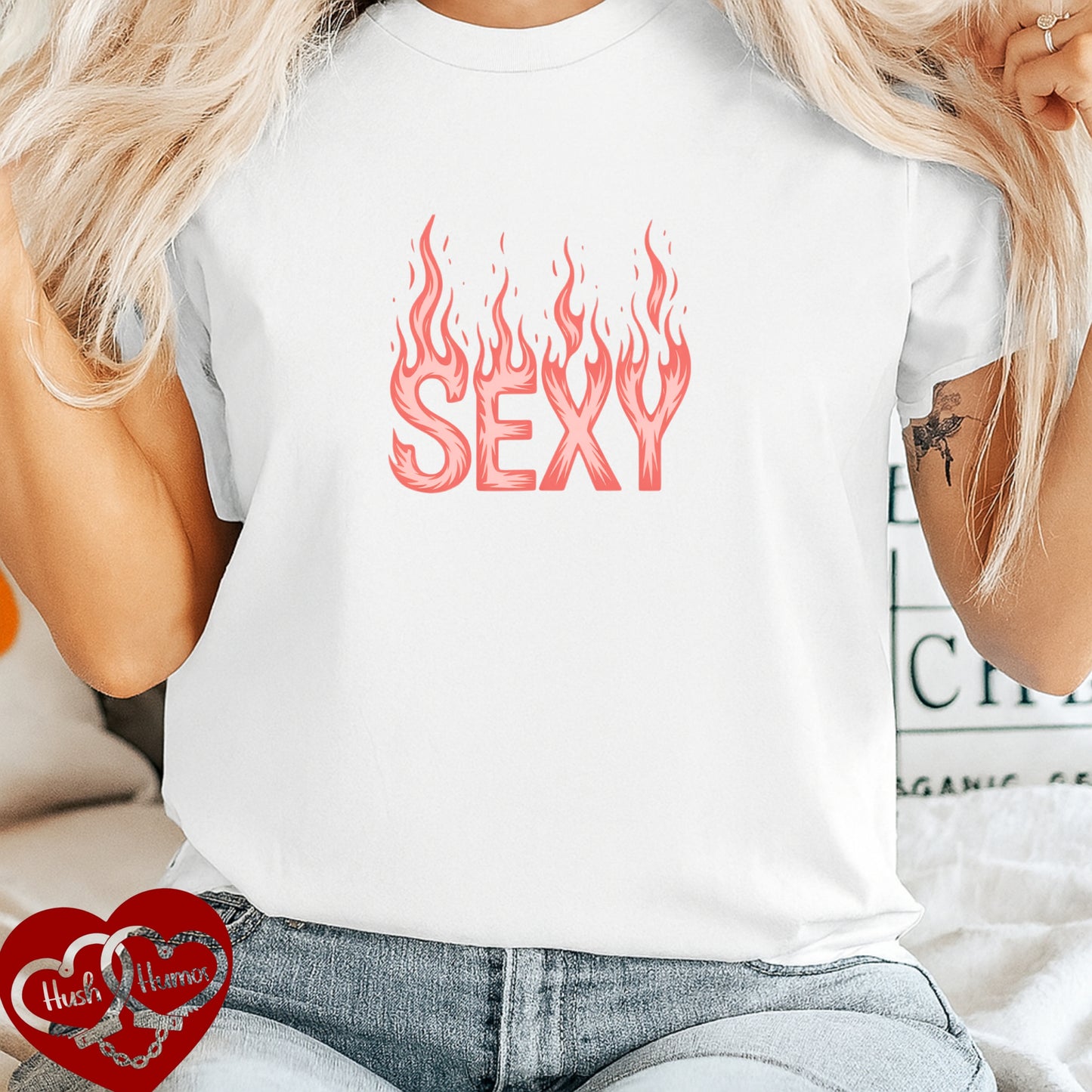 SEXY Flame T-Shirt | Bold Graphic Tee for Women | Naughty Comfort Colors Shirt | Hot Girl Summer Shirt | Edgy Festival Apparel