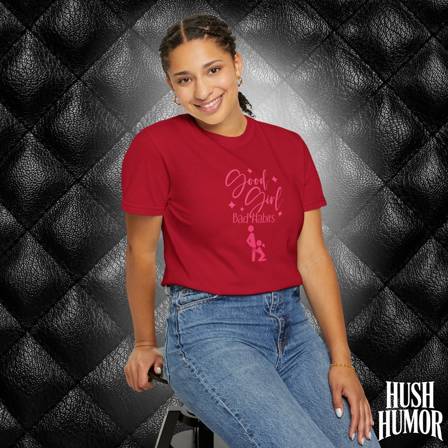 Good Girl Bad Habits Shirt – Funny Oral Sex Graphic Tee for Naughty Wife