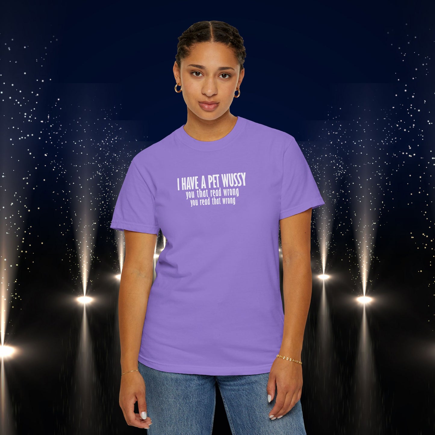 Naughty Shirt – I Got a Pet Wussy Funny Summer T-Shirt, Comfort Colors Hilarious Sexy Wife Gift, Funny Saying Tee
