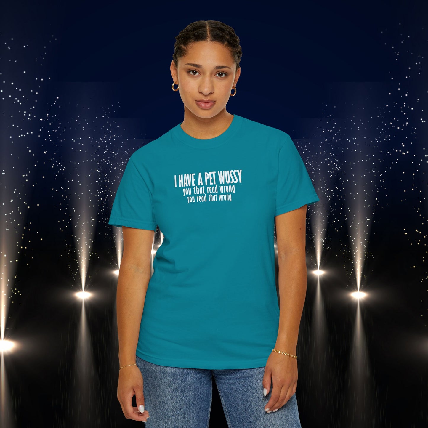 Naughty Shirt – I Got a Pet Wussy Funny Summer T-Shirt, Comfort Colors Hilarious Sexy Wife Gift, Funny Saying Tee