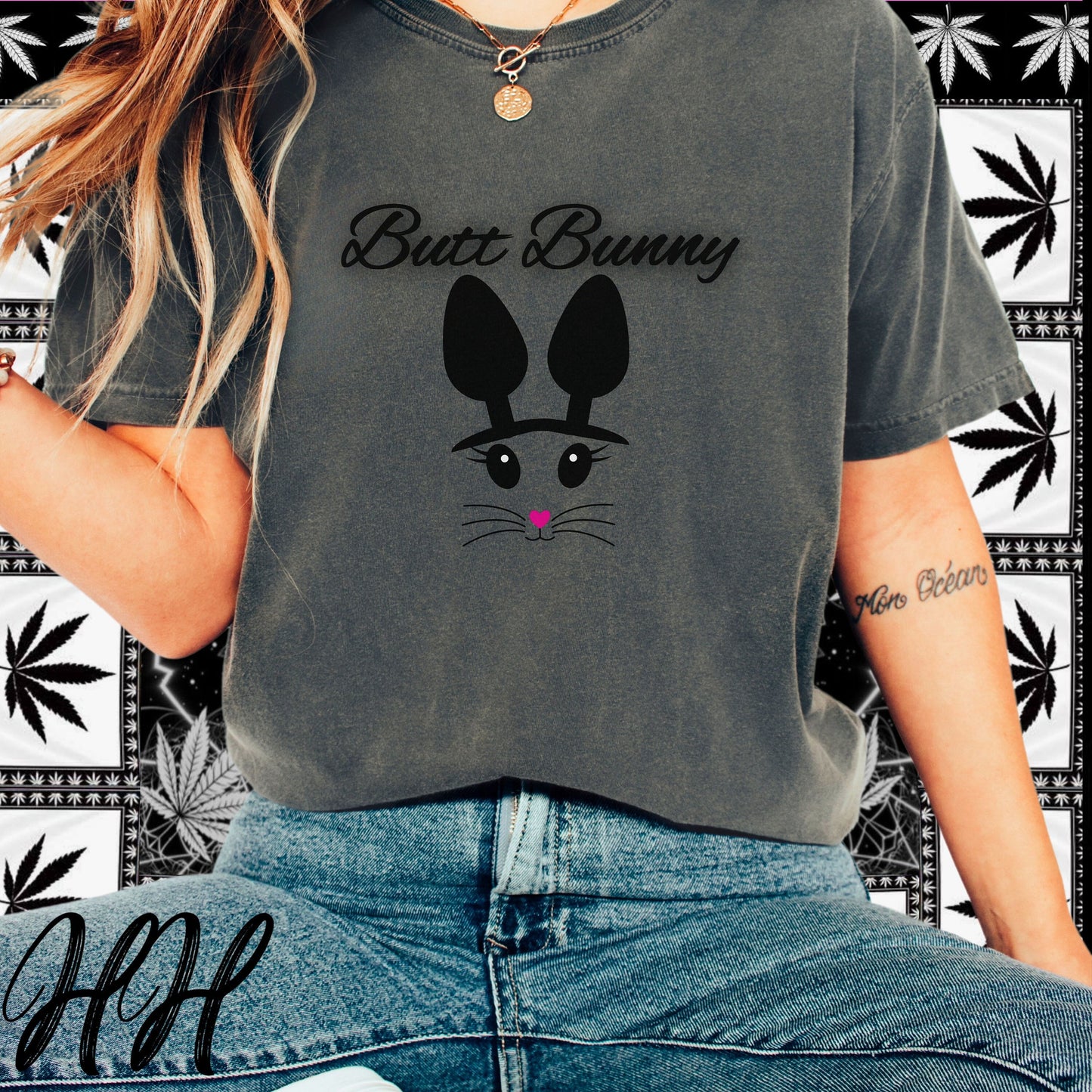 Butt Bunny All Sex Shirt – Naughty Comfort Colors Tee for Kinky Easter, Dirty Gift for Wife or Submissive